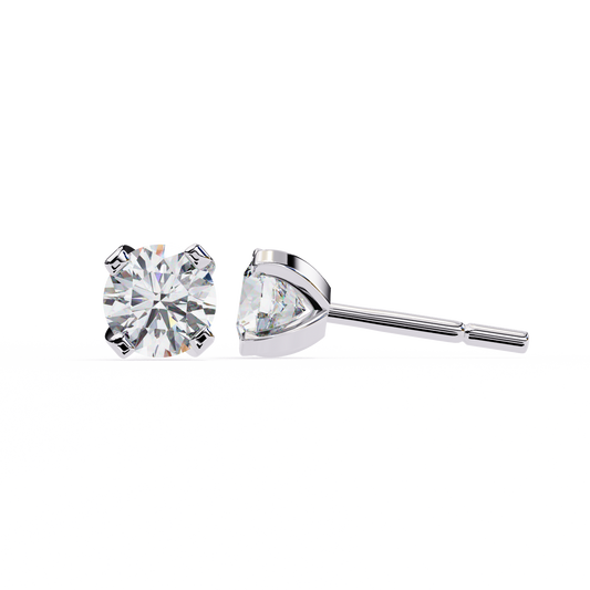 Twilight Dome – Round Diamond Elevated Studs