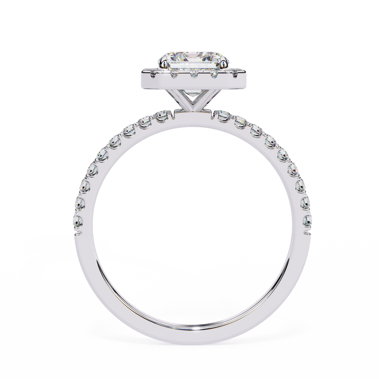 Radiance Arc – Radiant Lab Diamond Fan-Set Ring in 14K Gold