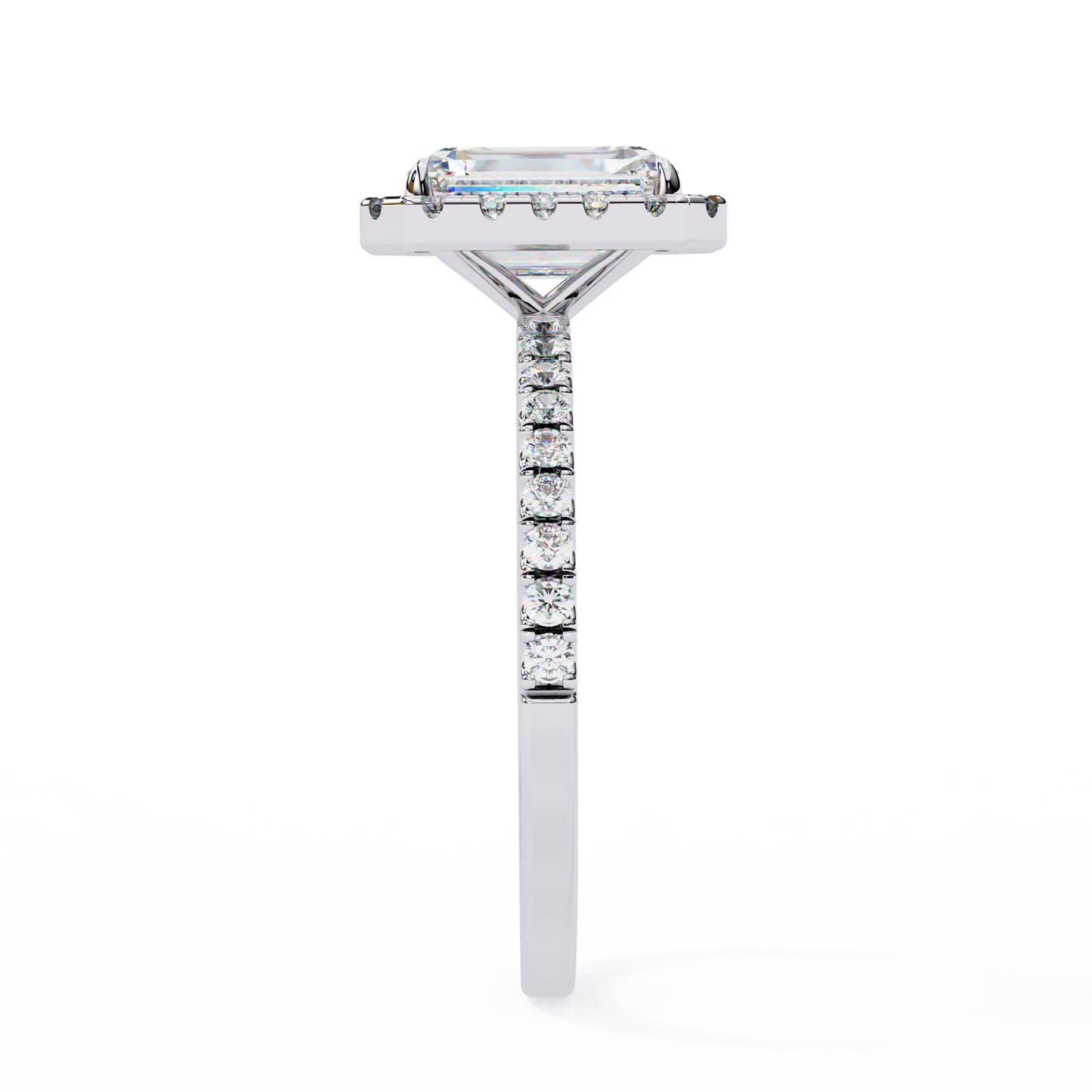 Radiance Arc – Radiant Lab Diamond Fan-Set Ring in 14K Gold