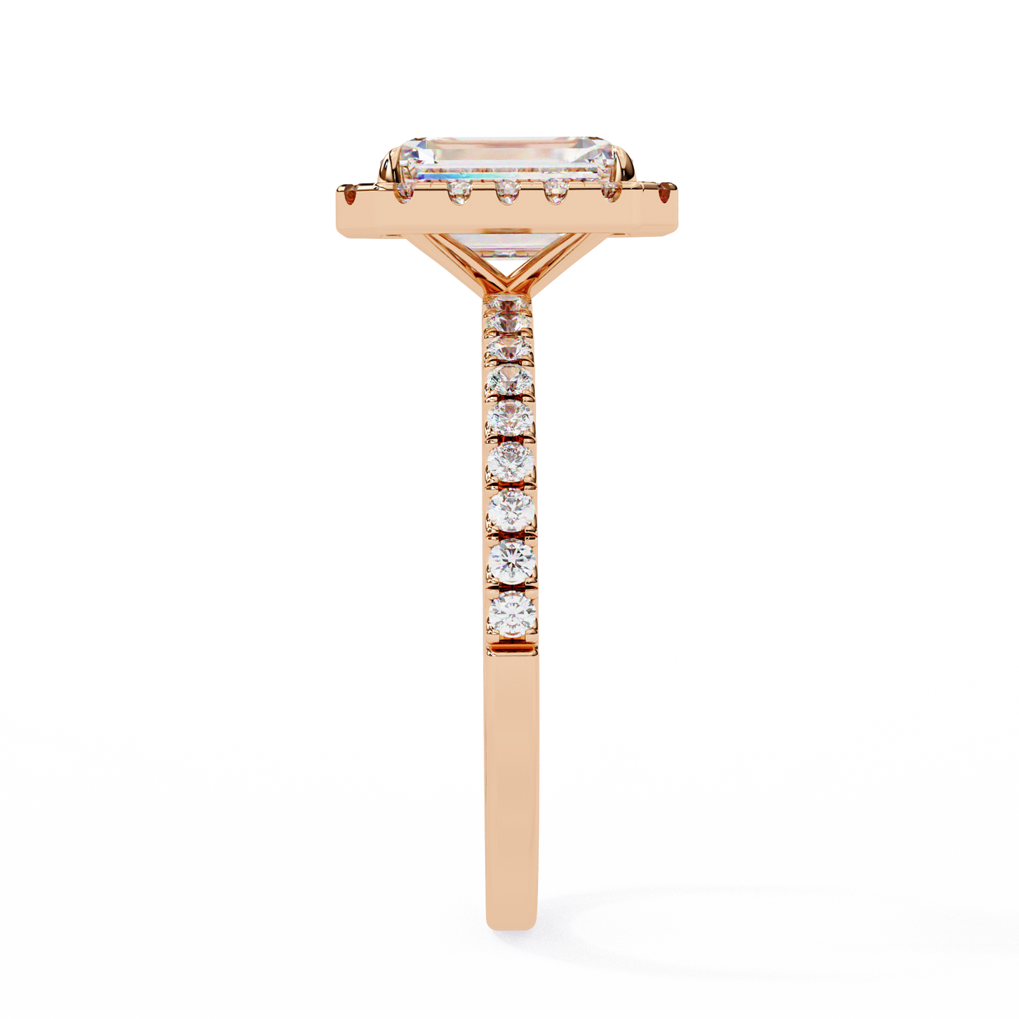 Radiance Arc – Radiant Lab Diamond Fan-Set Ring in 14K Gold
