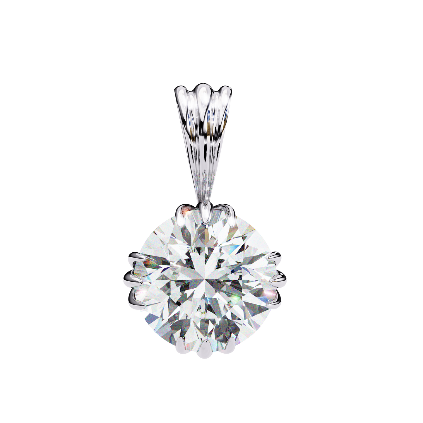 True Orbit – Round Lab Diamond Bezel Pendant