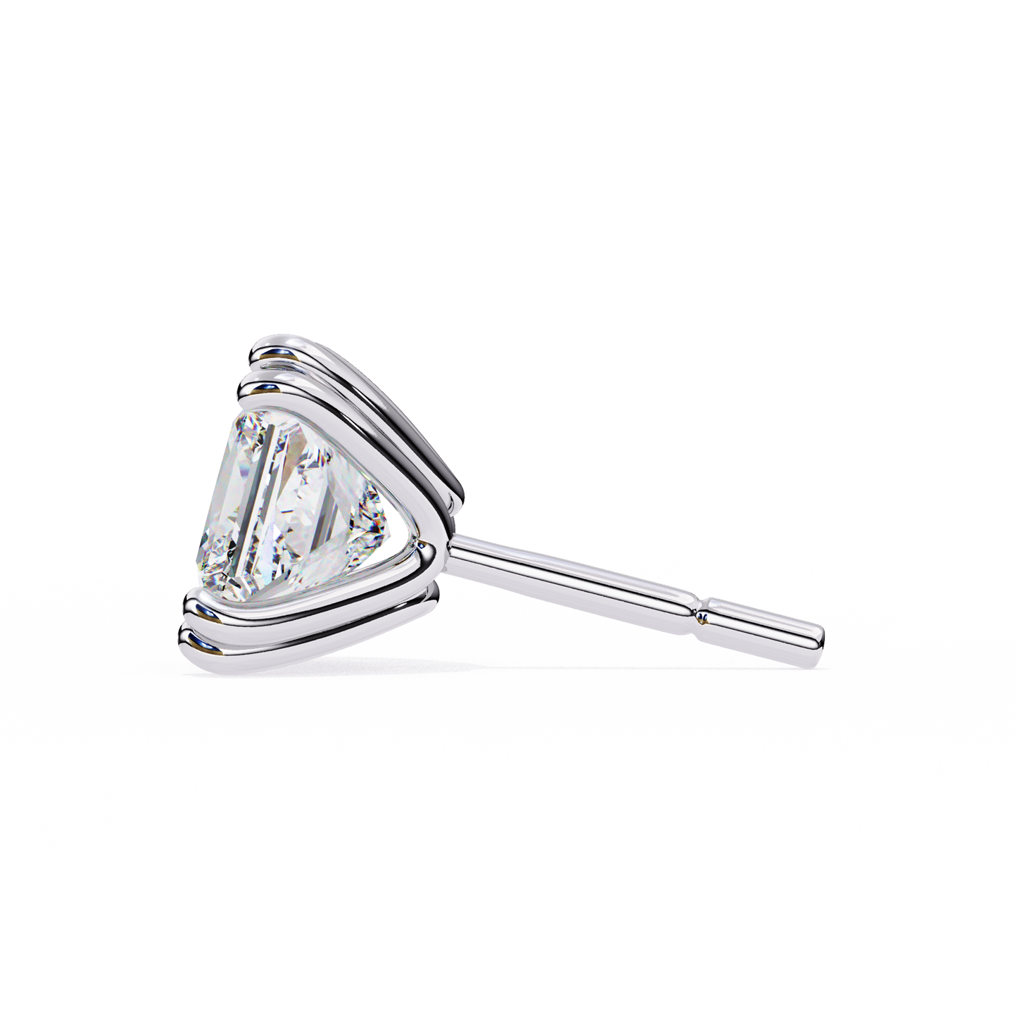 Crownlight – Princess Cut Lab Diamond Studs with Framed Halo