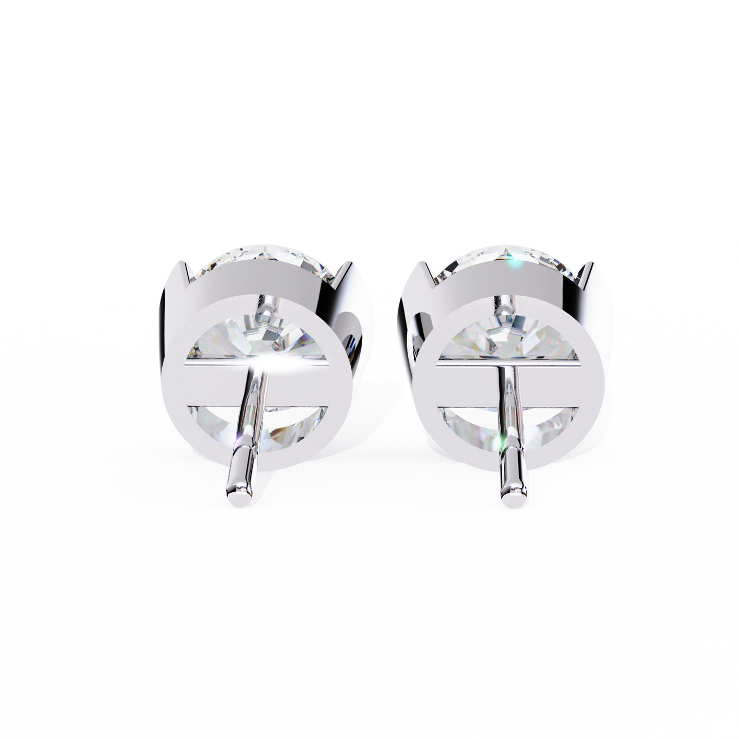 Lustre Bloom – Round Lab Diamond Layered Halo Studs
