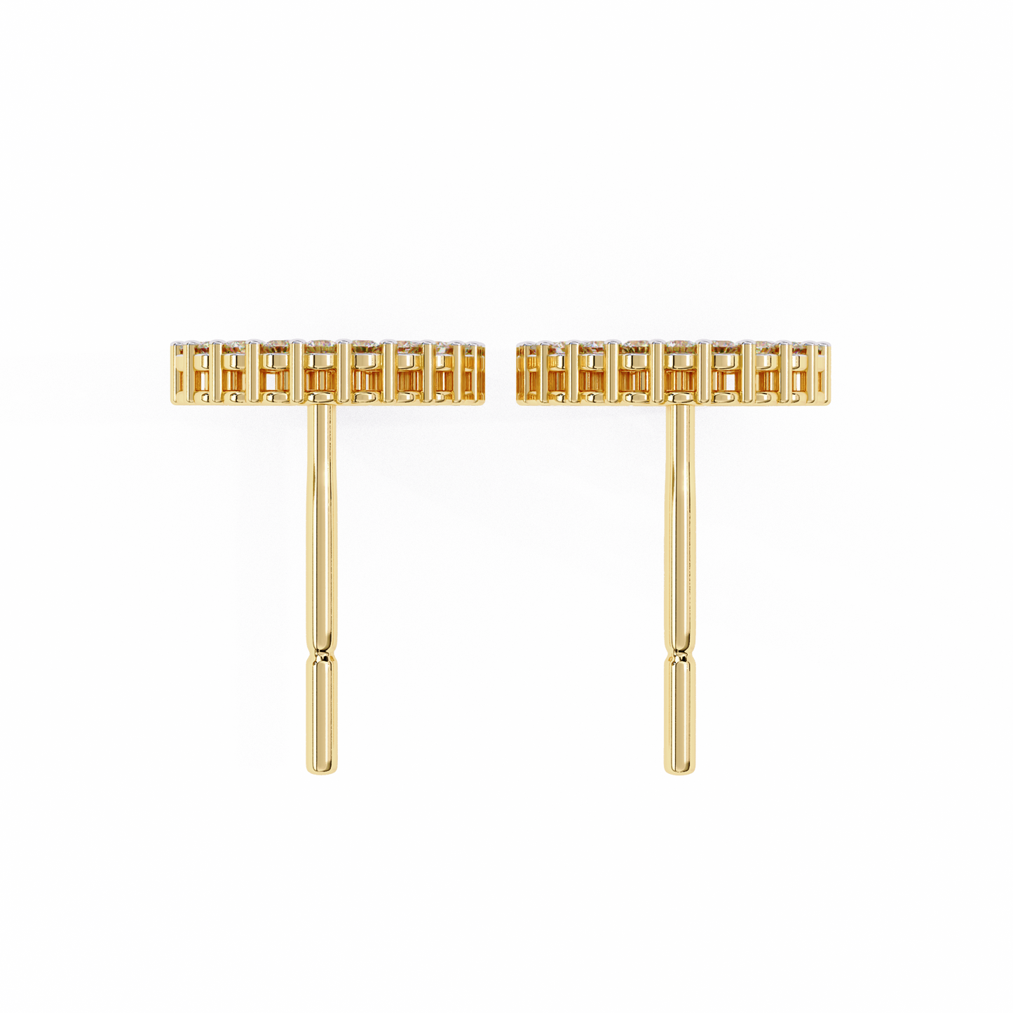 Glowline – Round Lab Diamond Mini Huggie Hoops