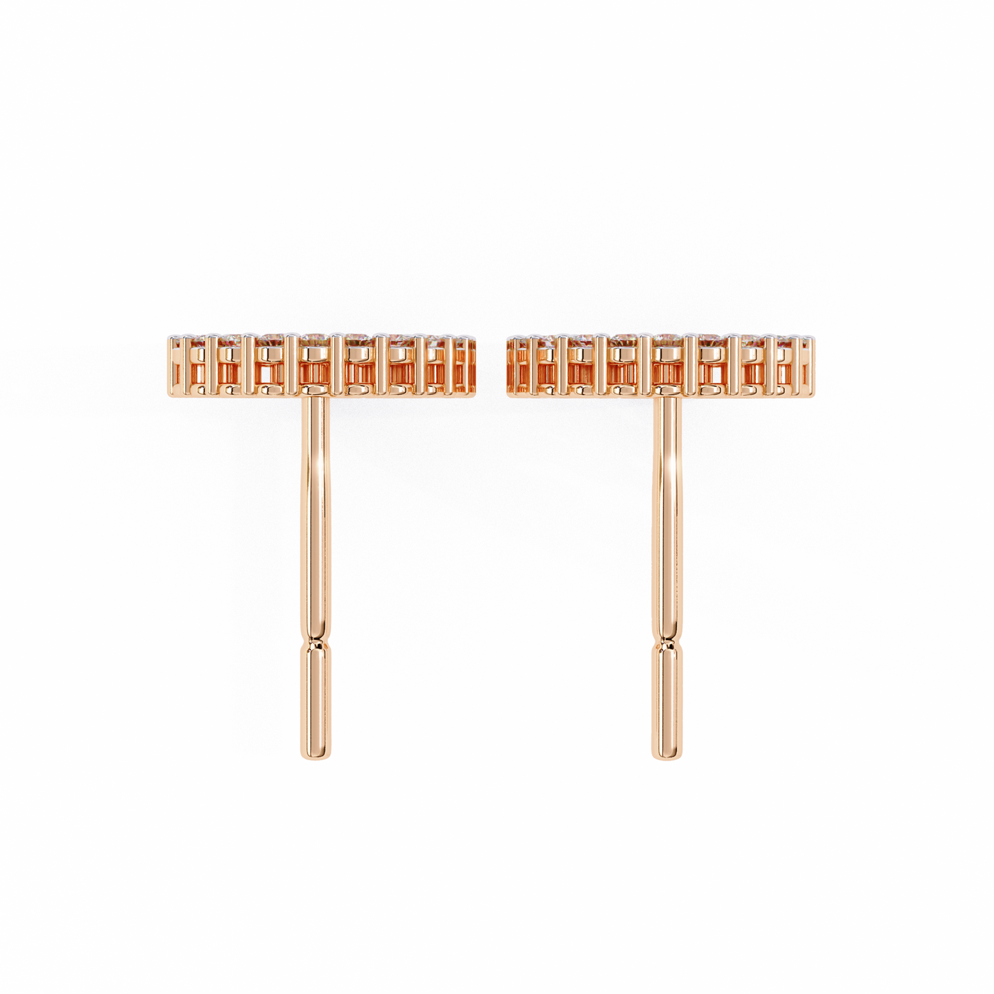 Glowline – Round Lab Diamond Mini Huggie Hoops