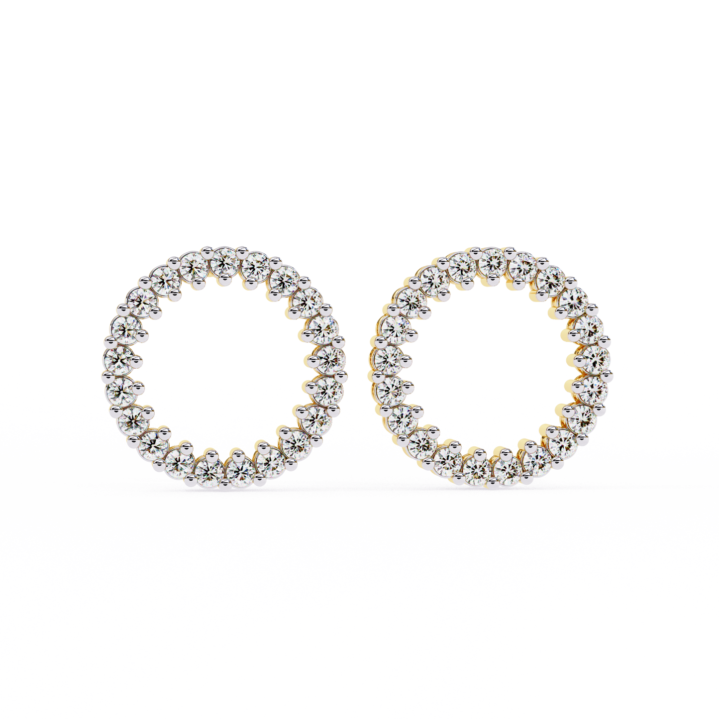 Glowline – Round Lab Diamond Mini Huggie Hoops
