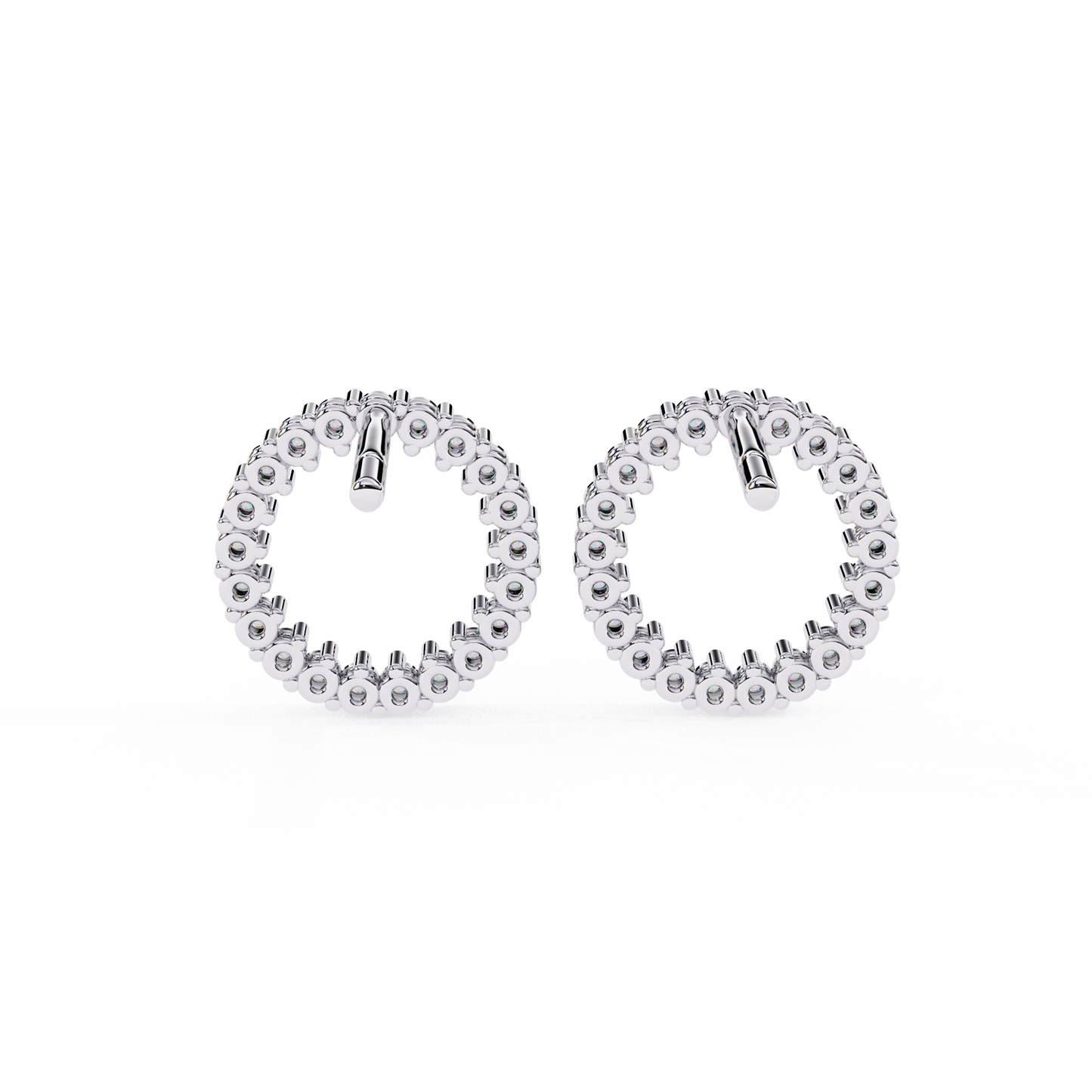 Glowline – Round Lab Diamond Mini Huggie Hoops