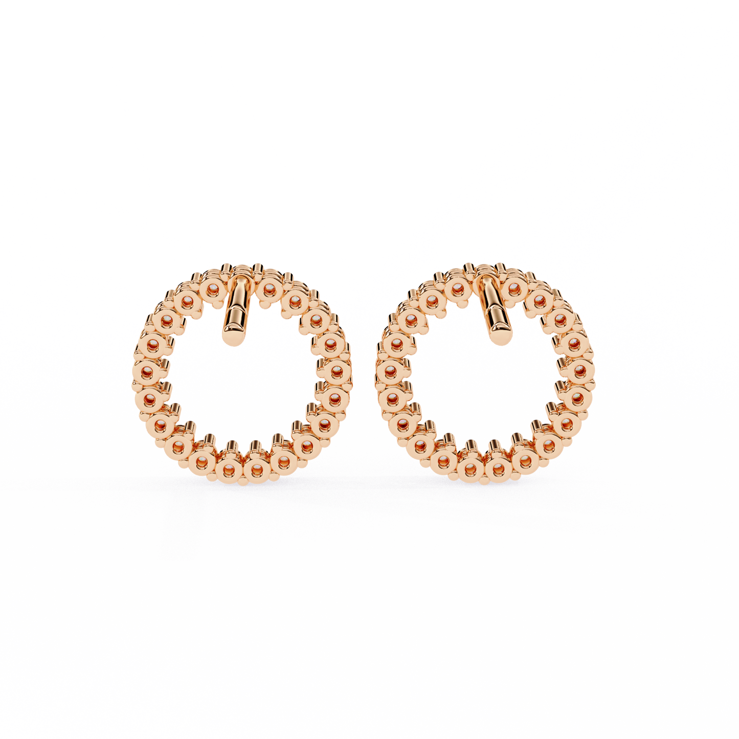 Glowline – Round Lab Diamond Mini Huggie Hoops