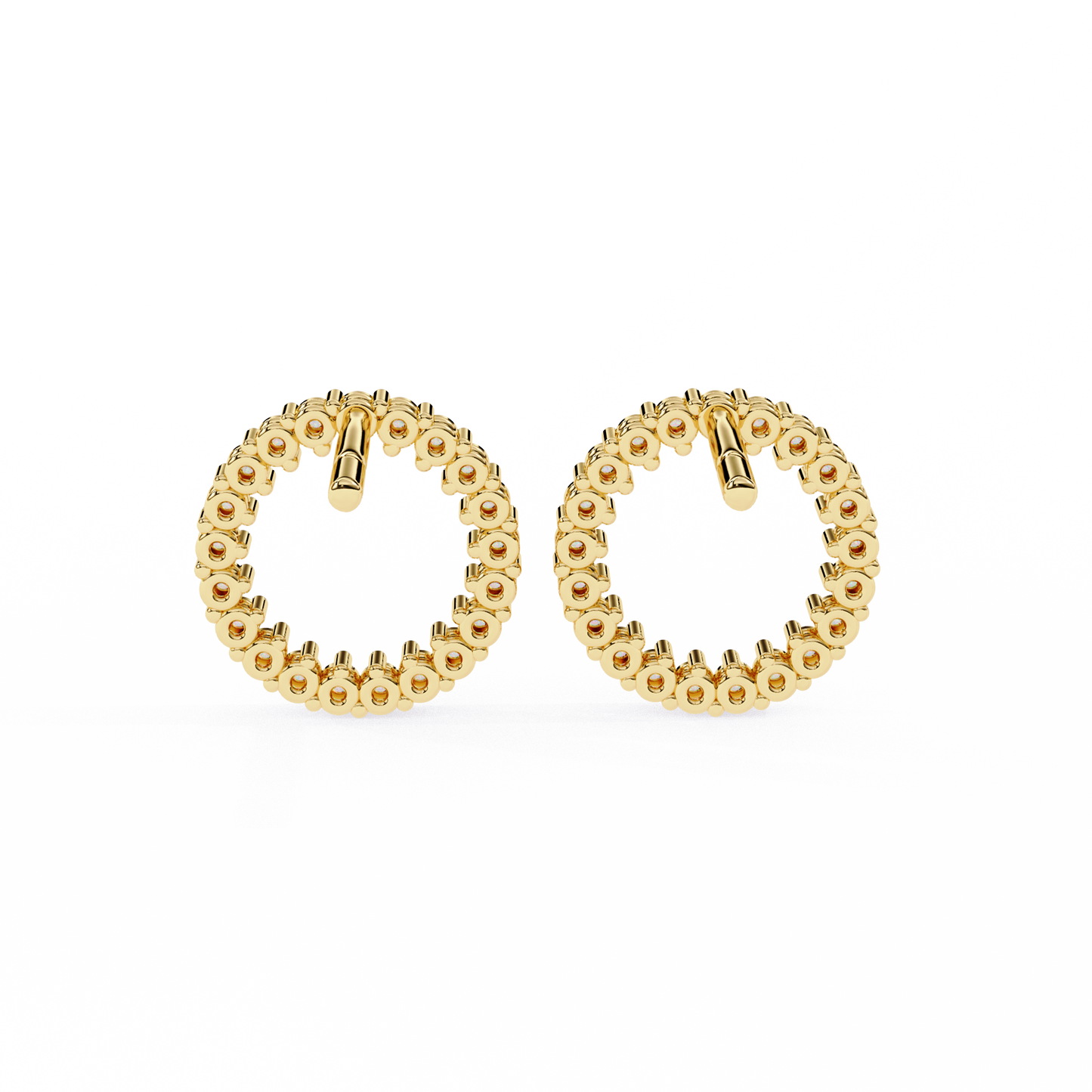 Glowline – Round Lab Diamond Mini Huggie Hoops