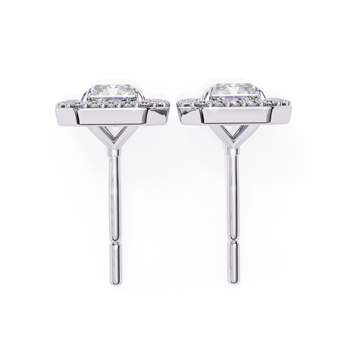 Empire Edge – Emerald Cut Lab Diamond Tapered Earrings
