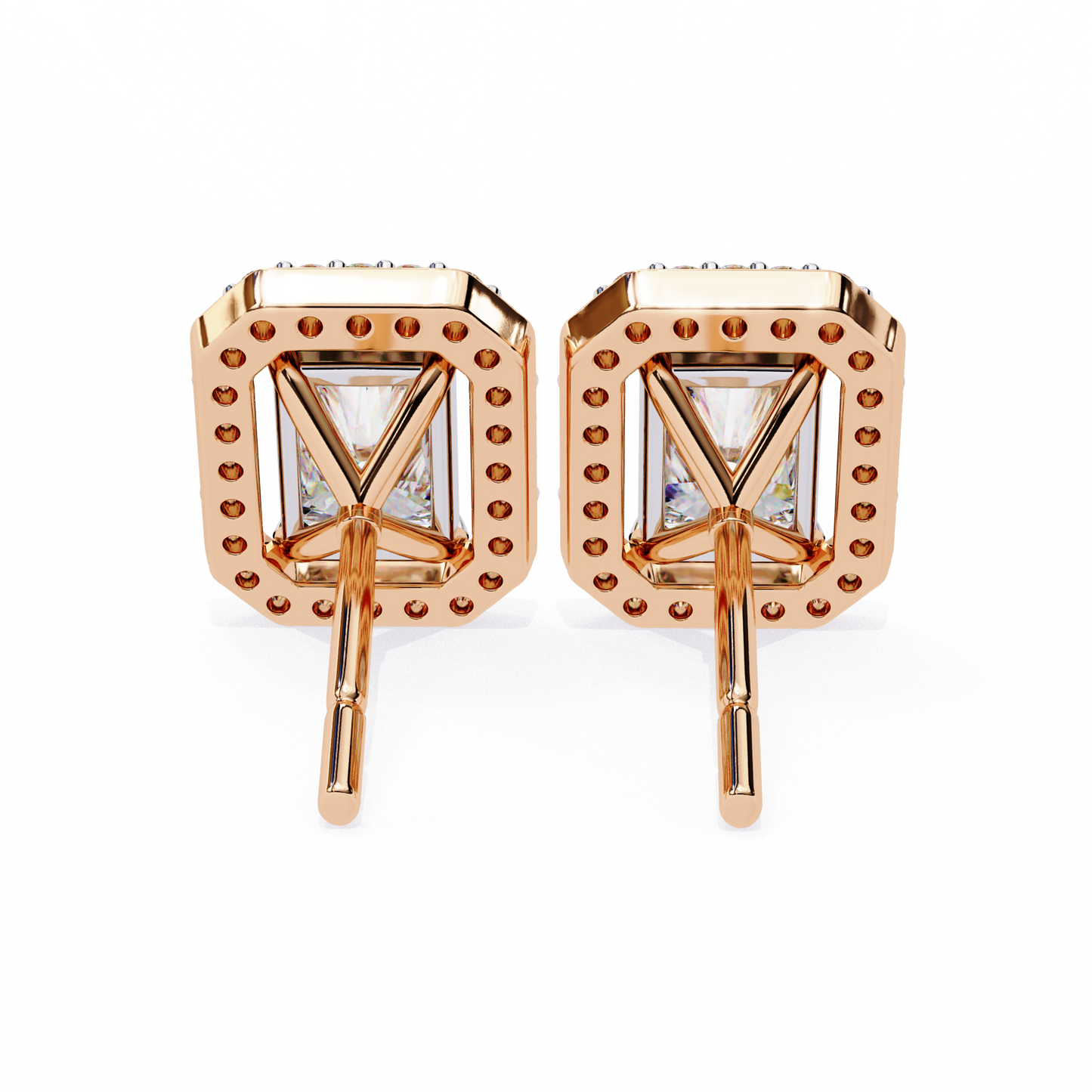 Empire Edge – Emerald Cut Lab Diamond Tapered Earrings