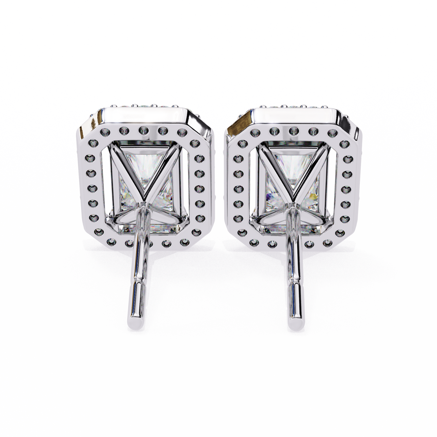 Empire Edge – Emerald Cut Lab Diamond Tapered Earrings