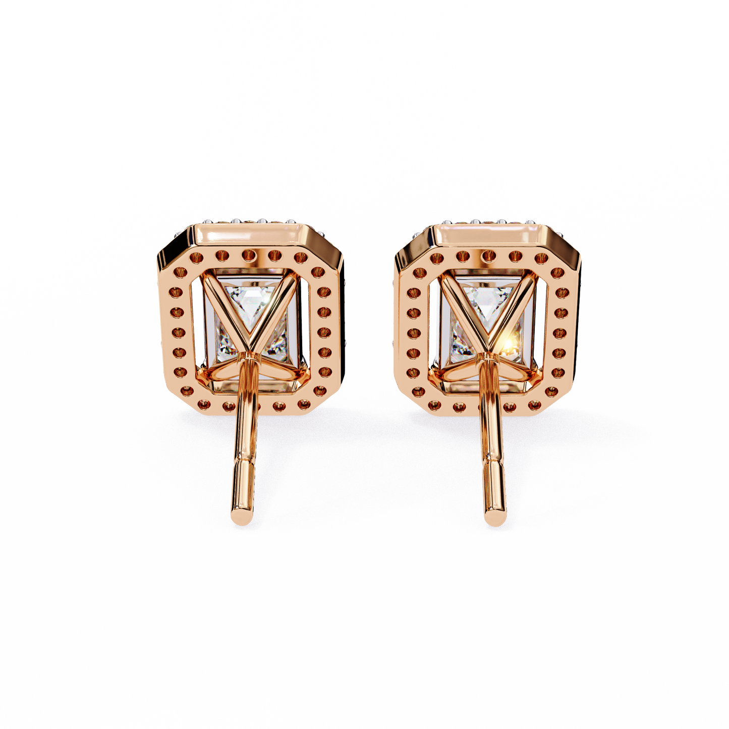 Radiant Flow – Radiant Cut Lab Diamond Cascading Earrings
