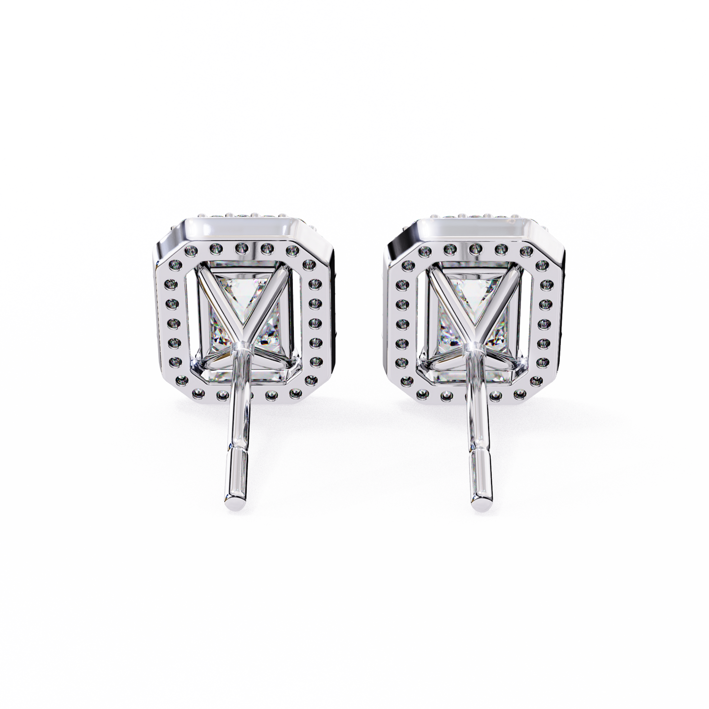 Radiant Flow – Radiant Cut Lab Diamond Cascading Earrings
