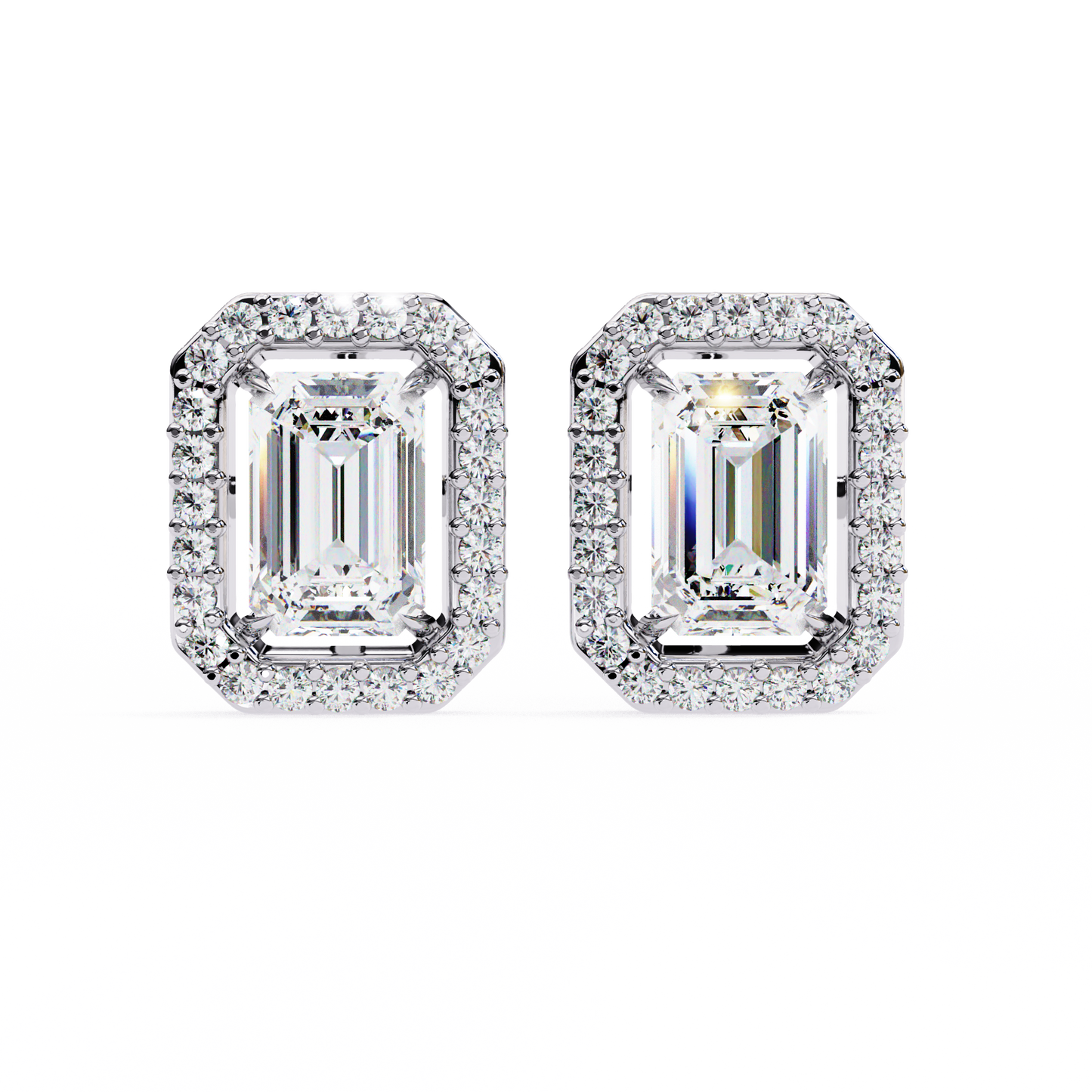 Radiant Flow – Radiant Cut Lab Diamond Cascading Earrings