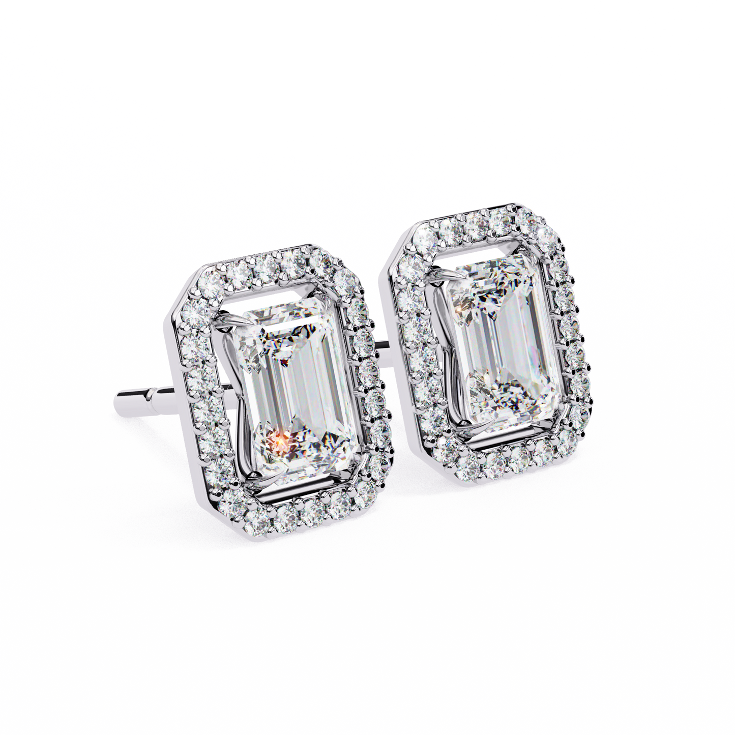 Radiant Flow – Radiant Cut Lab Diamond Cascading Earrings