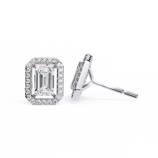 Radiant Flow – Radiant Cut Diamond Cascading Earrings