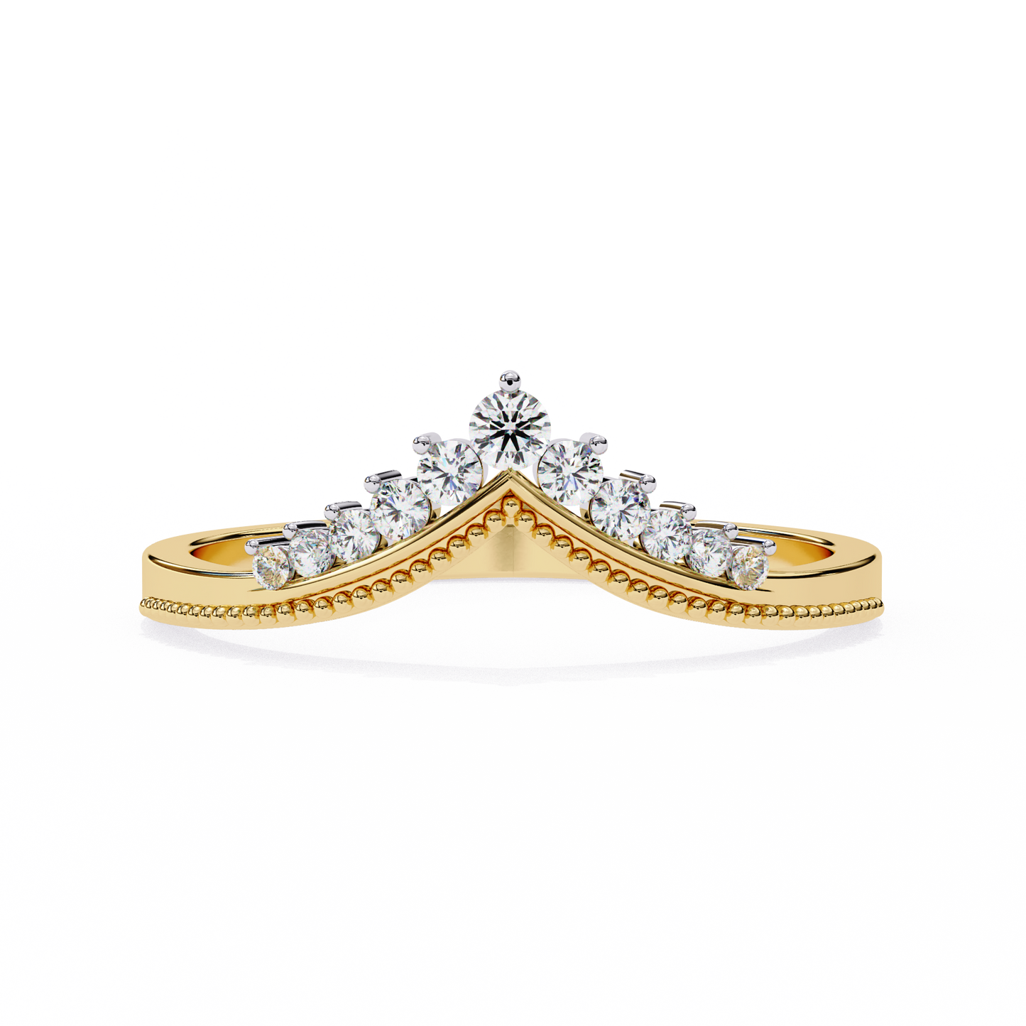 Eterna Linea – Round Lab Diamond Micro Pavé Ring