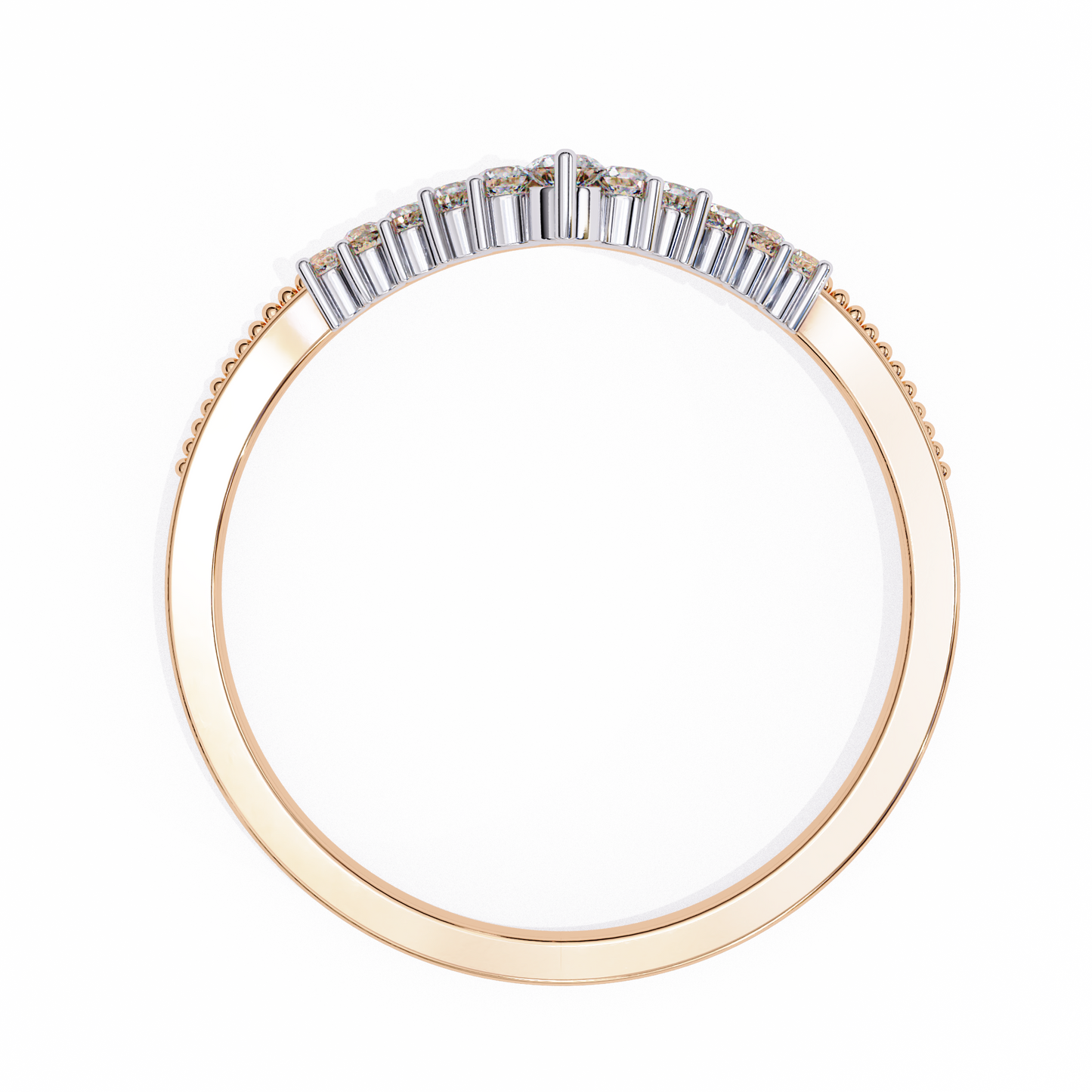 Eterna Linea – Round Lab Diamond Micro Pavé Ring