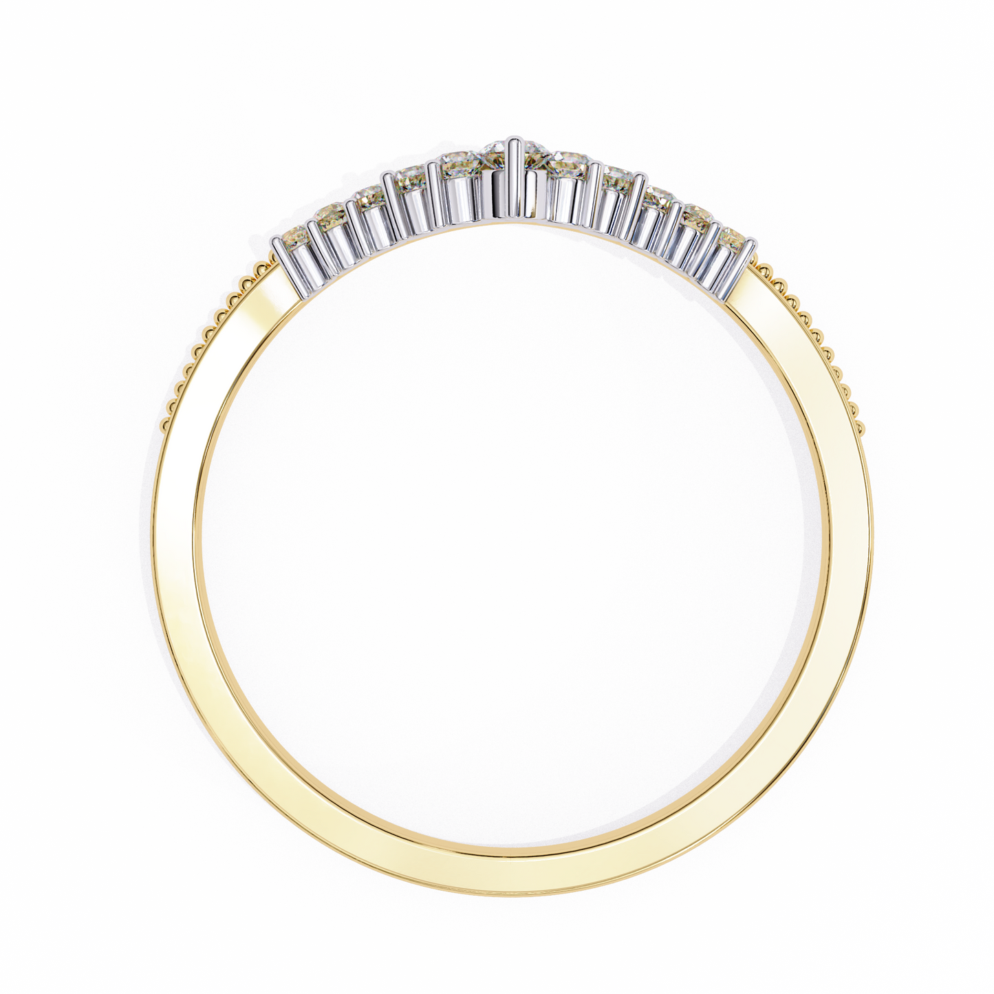 Eterna Linea – Round Lab Diamond Micro Pavé Ring