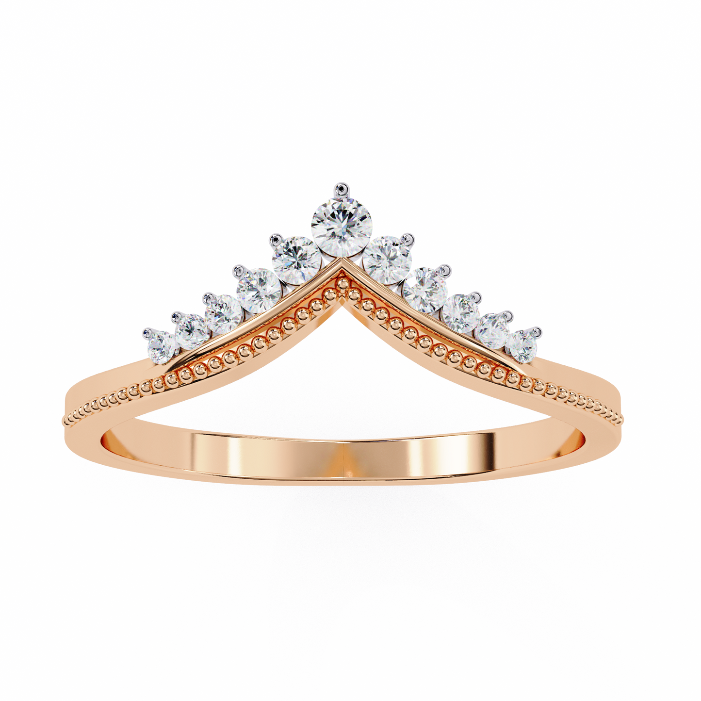 Eterna Linea – Round Lab Diamond Micro Pavé Ring