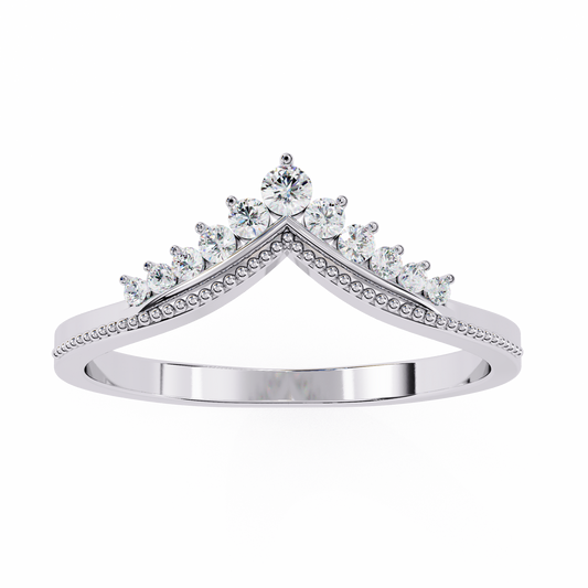 Eterna Linea – Round Diamond Micro Pavé Ring