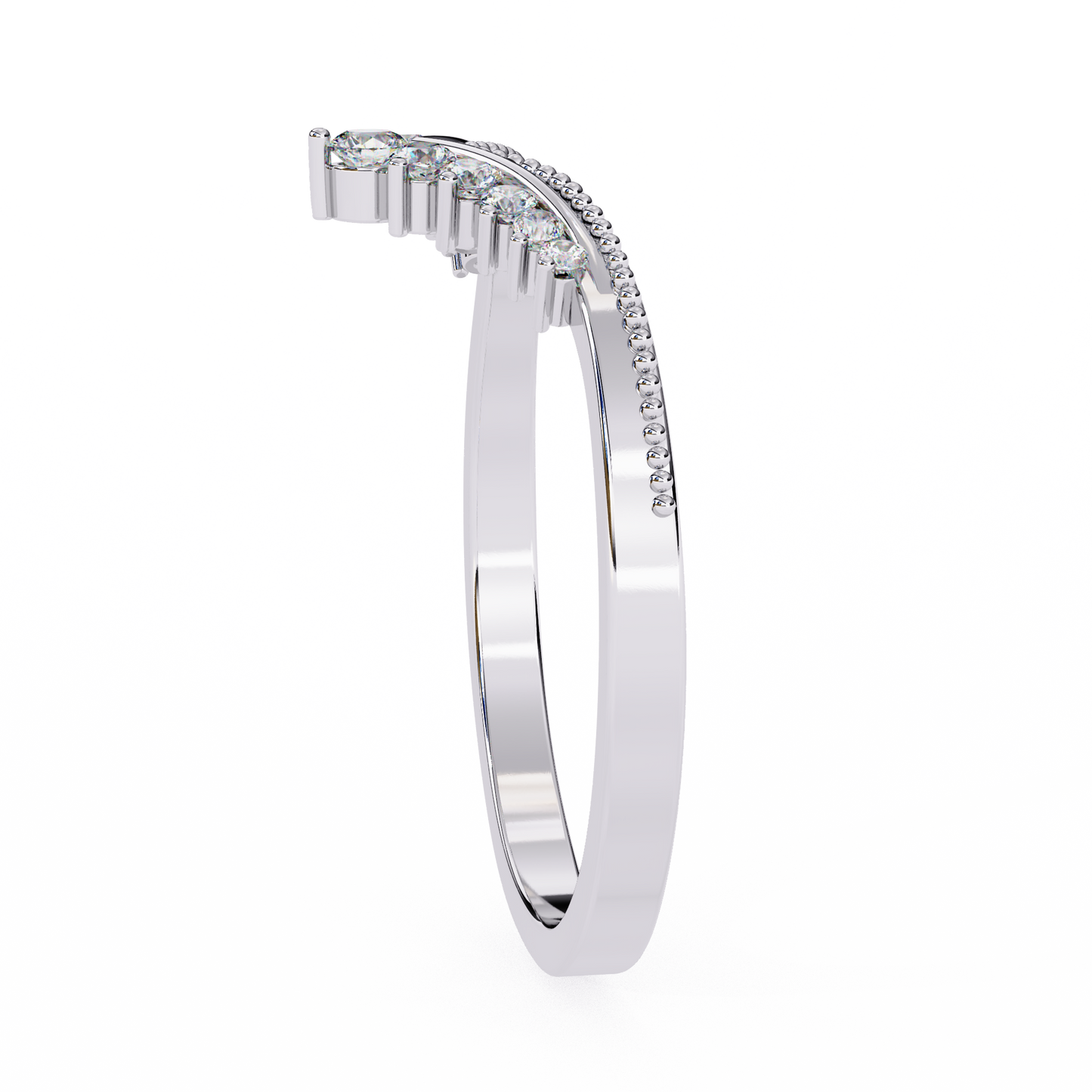 Eterna Linea – Round Lab Diamond Micro Pavé Ring