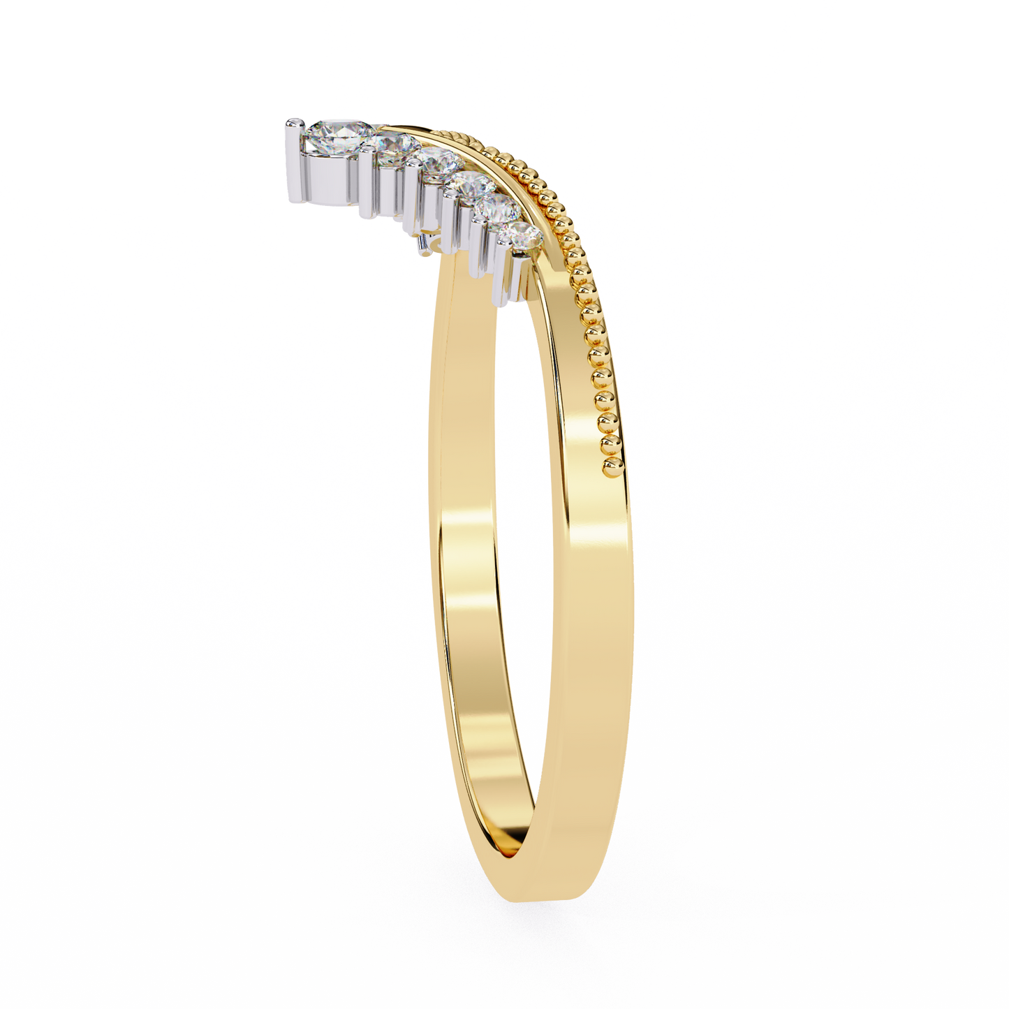 Eterna Linea – Round Lab Diamond Micro Pavé Ring