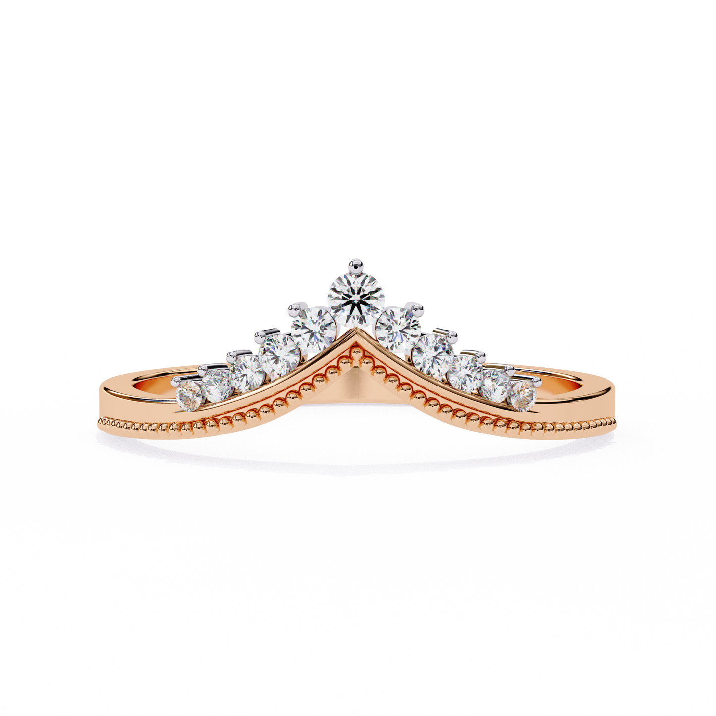 Eterna Linea – Round Lab Diamond Micro Pavé Ring