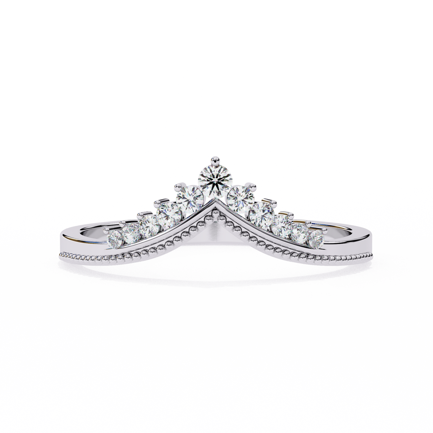 Eterna Linea – Round Lab Diamond Micro Pavé Ring