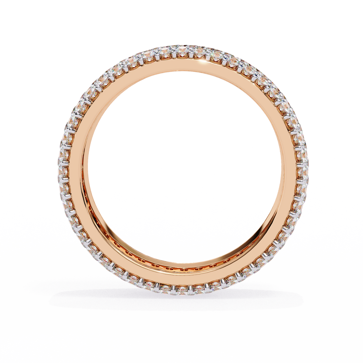 Nova Line – Pavé Lab Diamond Band with Graduated Rounds in 14K Gold