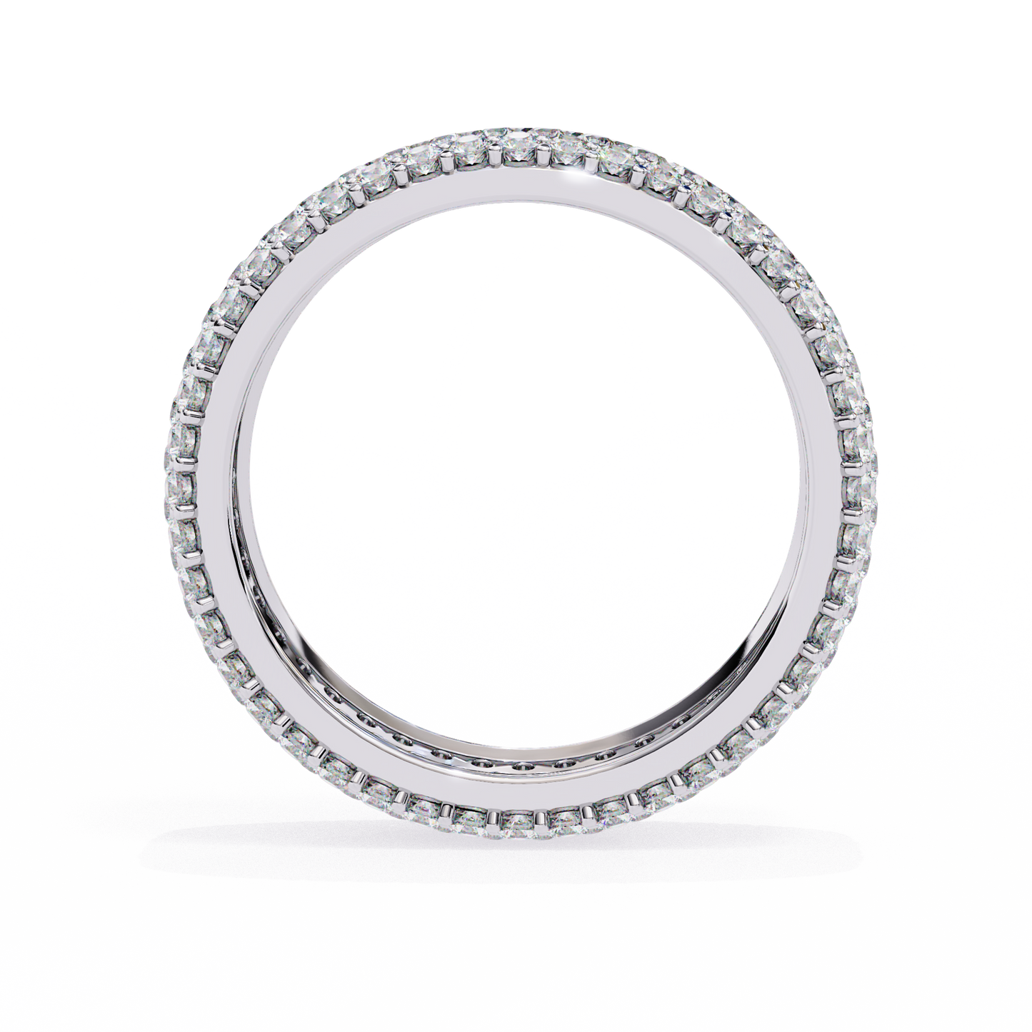Nova Line – Pavé Lab Diamond Band with Graduated Rounds in 14K Gold