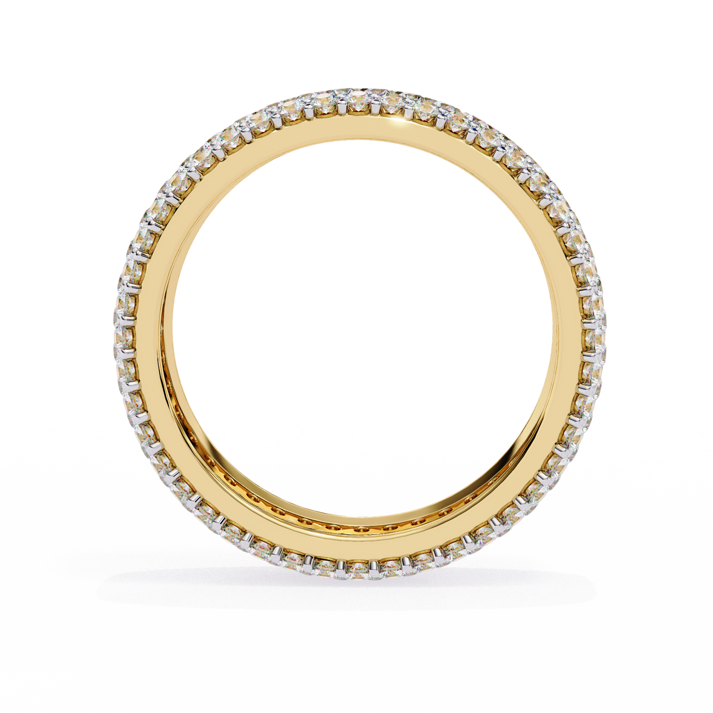 Nova Line – Pavé Lab Diamond Band with Graduated Rounds in 14K Gold