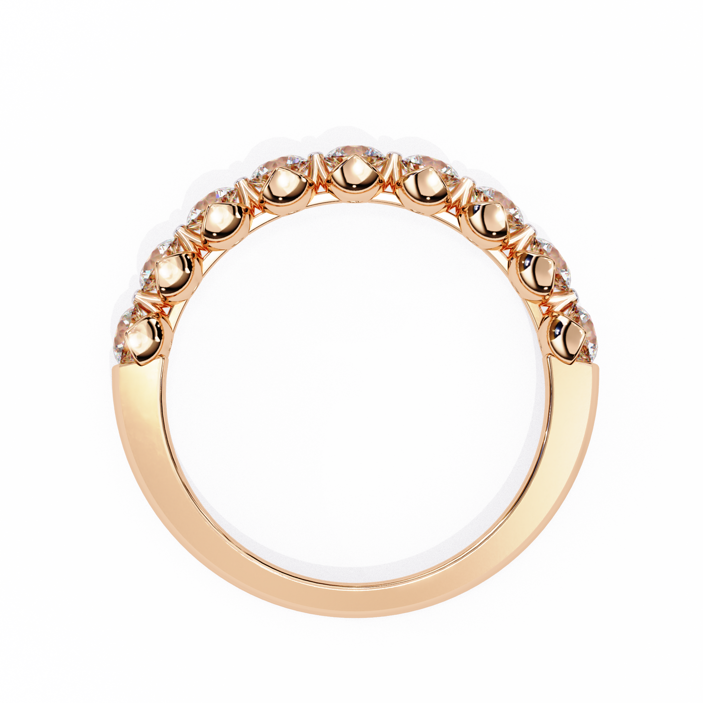 Lyra Beam – Round Lab Diamond Double Accent Ring