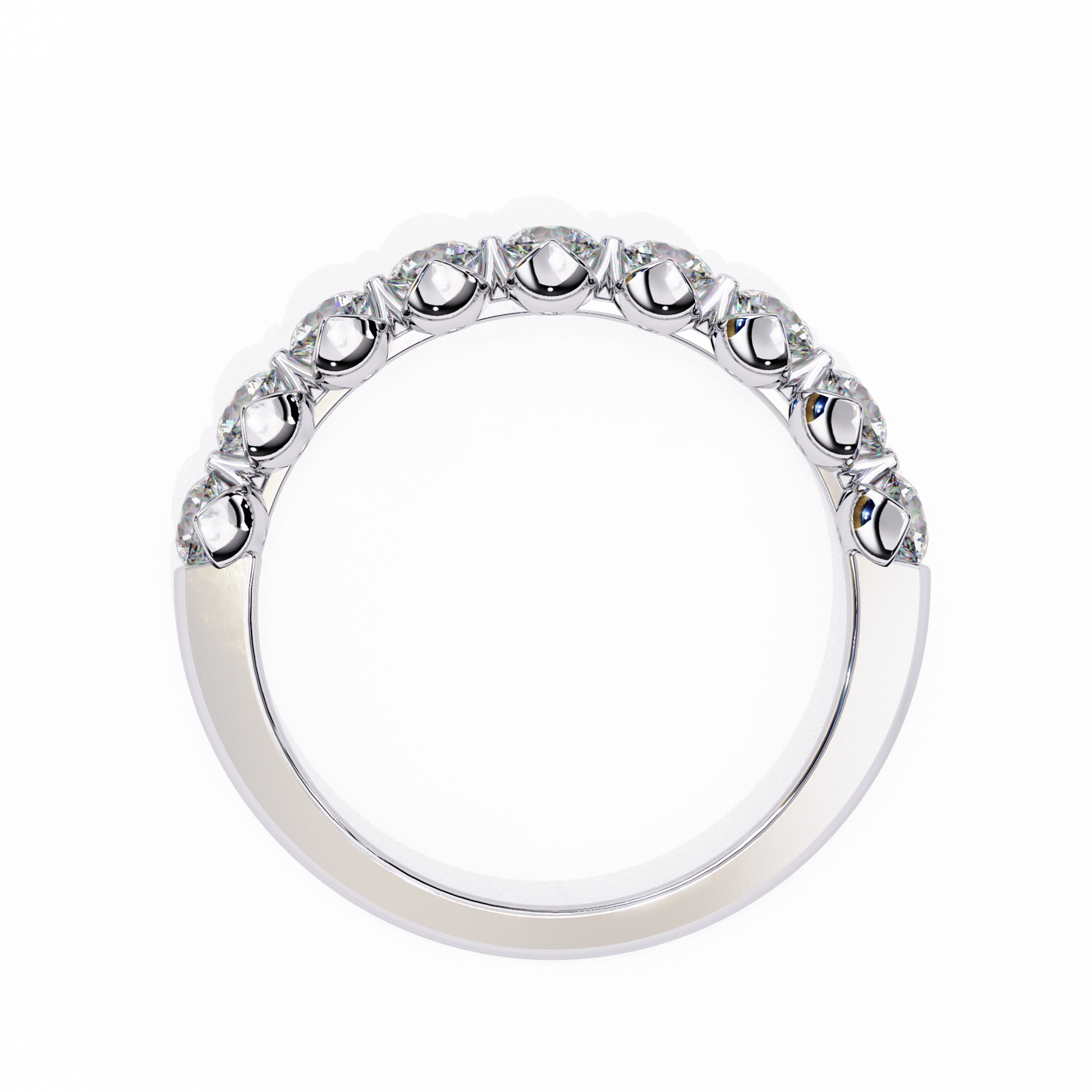 Lyra Beam – Round Lab Diamond Double Accent Ring