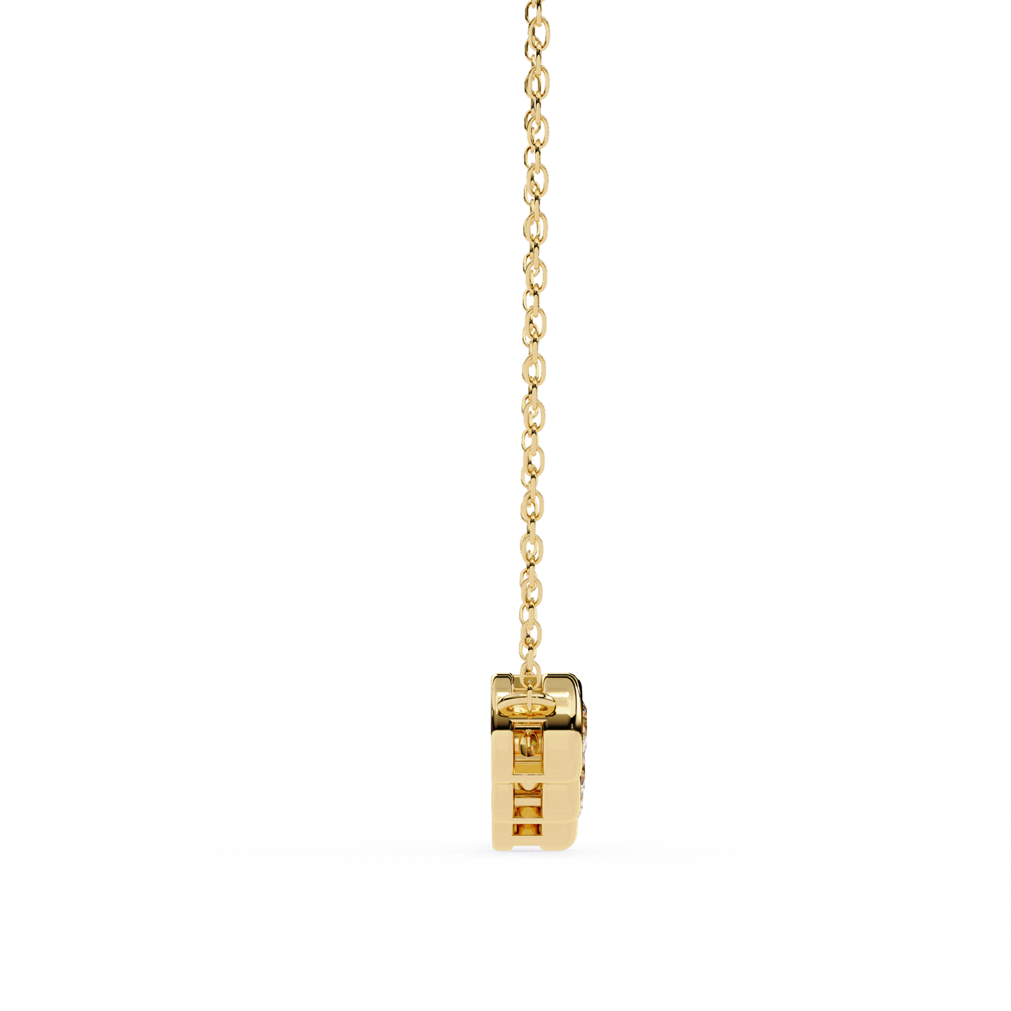 Starlit Bar – Round Lab Diamond Vertical Necklace