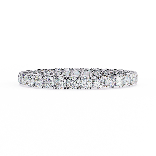 Constella Curve – Round Diamond Open Wrap Band