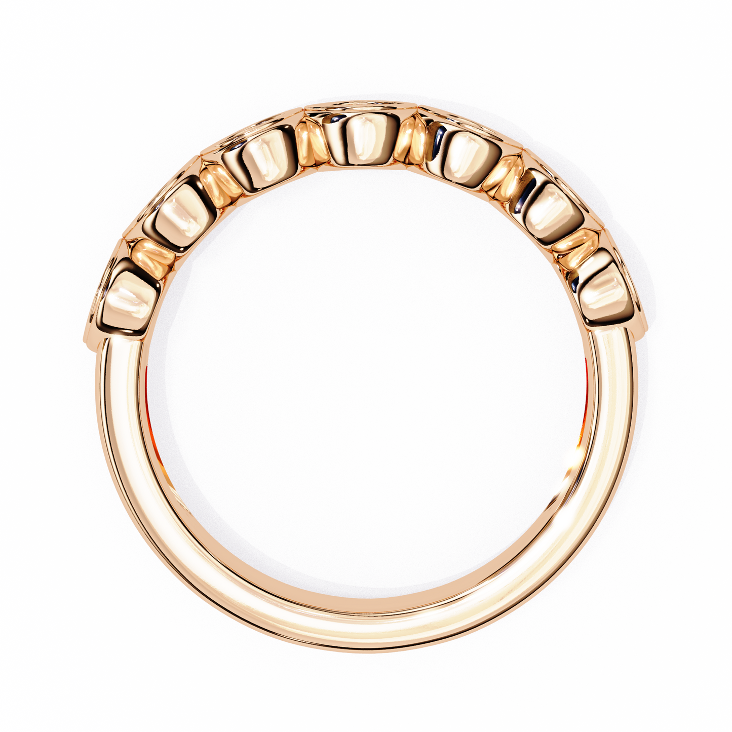 Sierra Arc – Round Diamond Petite Curved Band