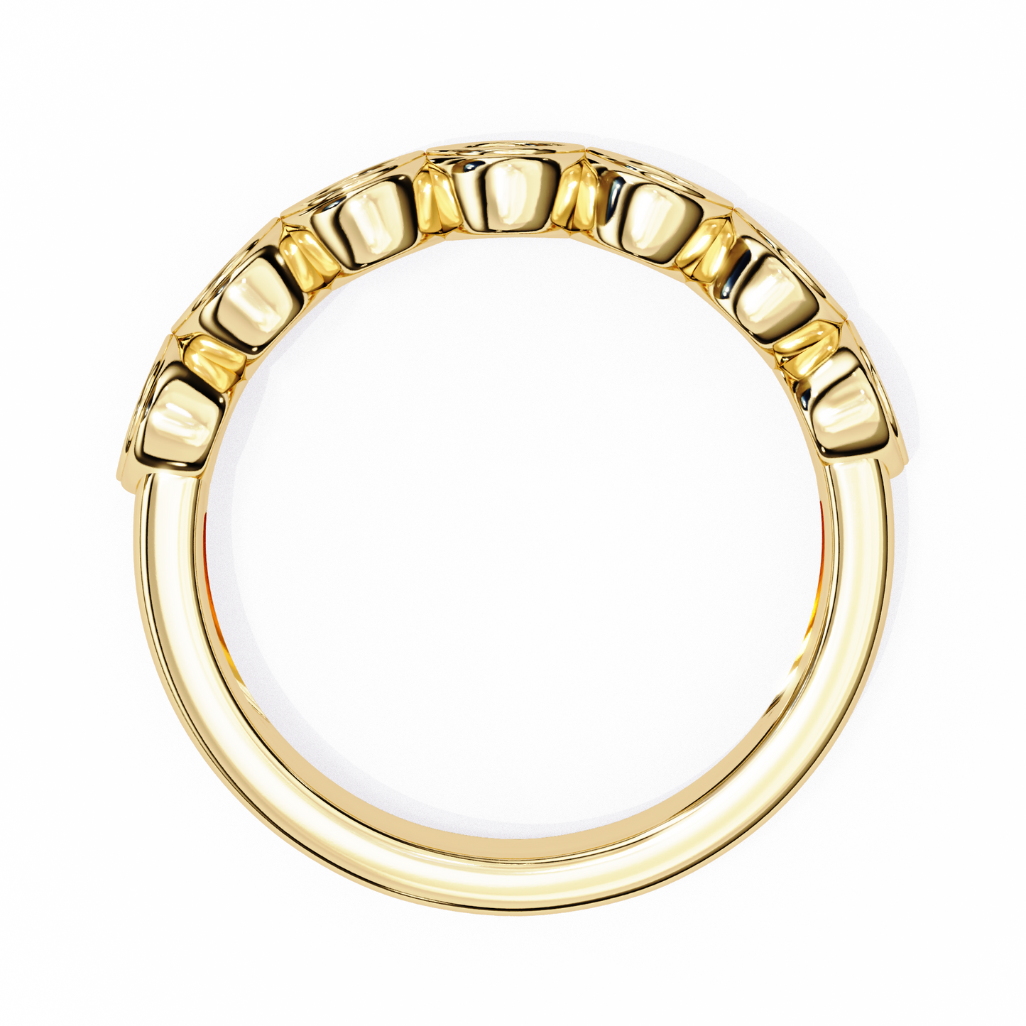 Sierra Arc – Round Diamond Petite Curved Band