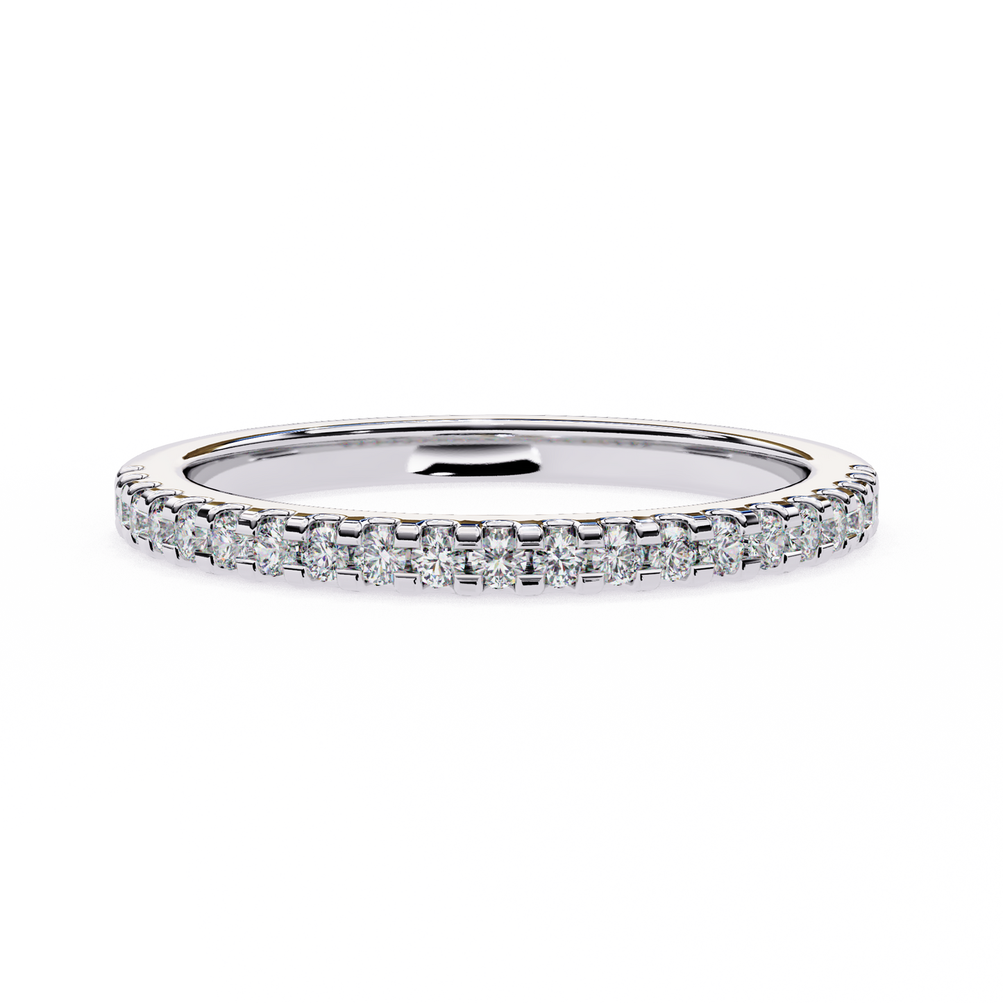 Lyric Band – Round Lab Diamond Alternating Stack Ring