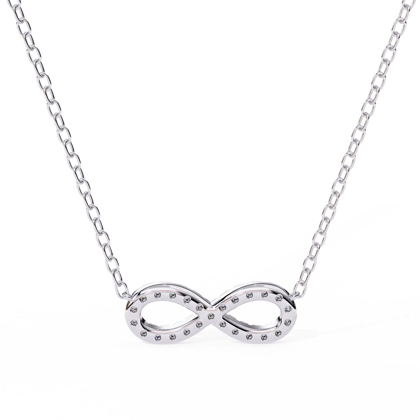 Infinity Whisper – Lab Diamond Infinity Necklace