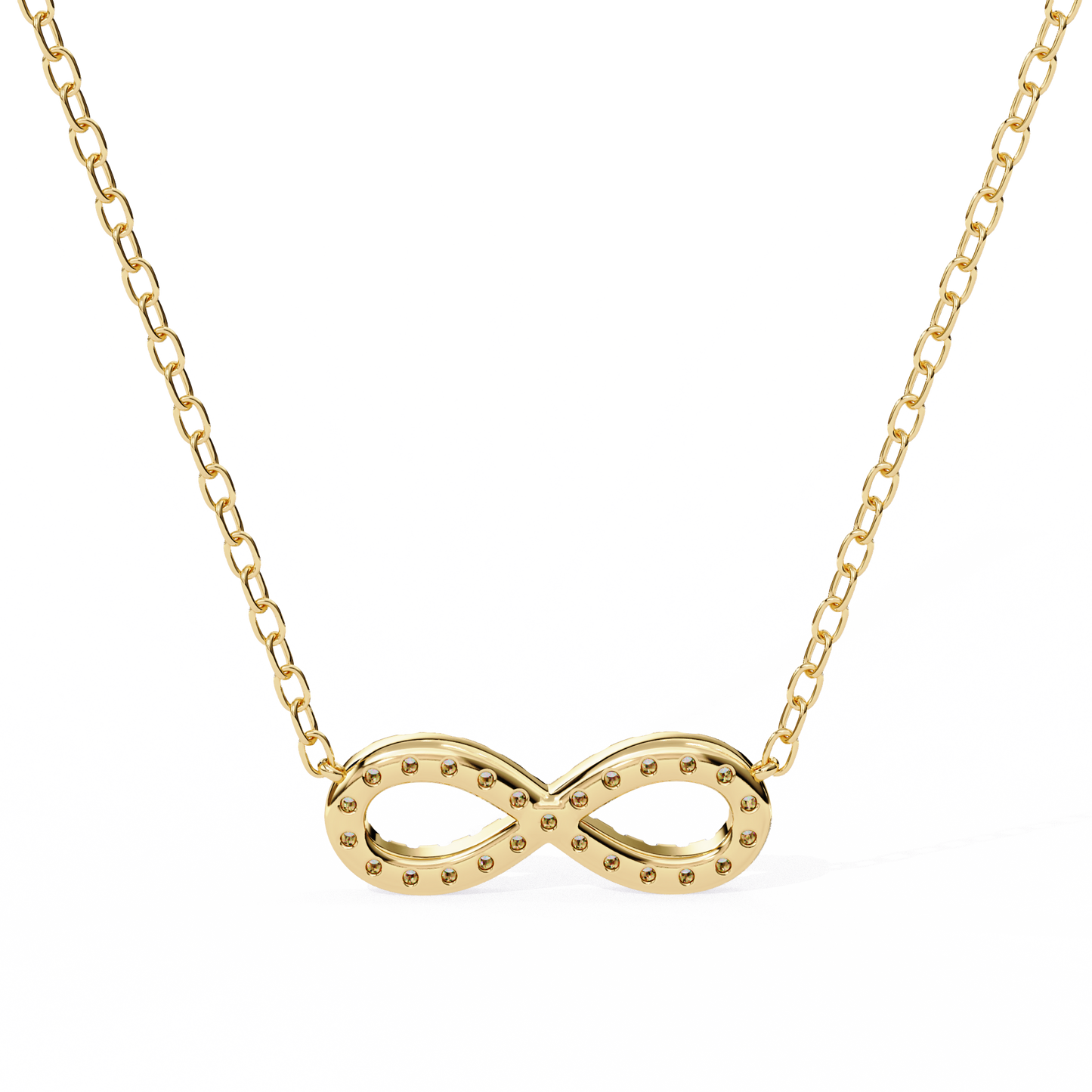Infinity Whisper – Lab Diamond Infinity Necklace