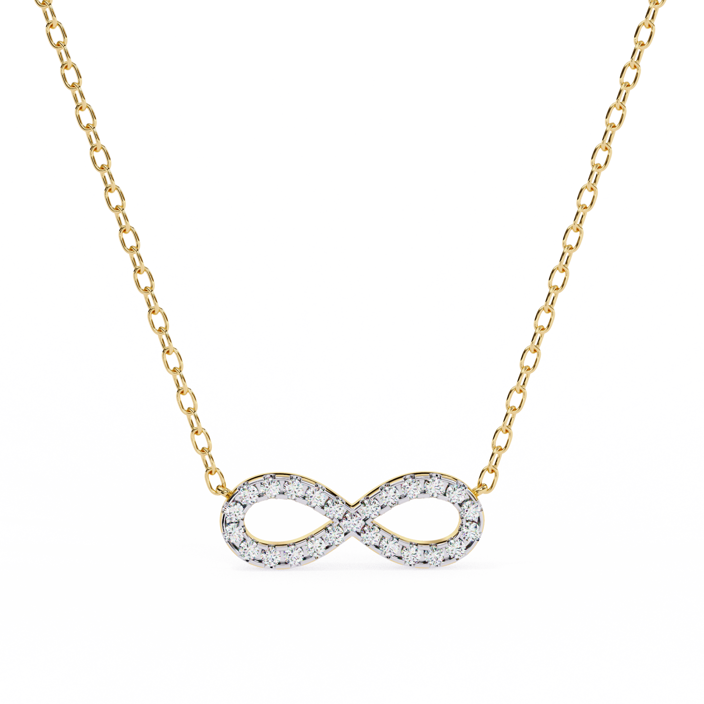 Infinity Whisper – Lab Diamond Infinity Necklace