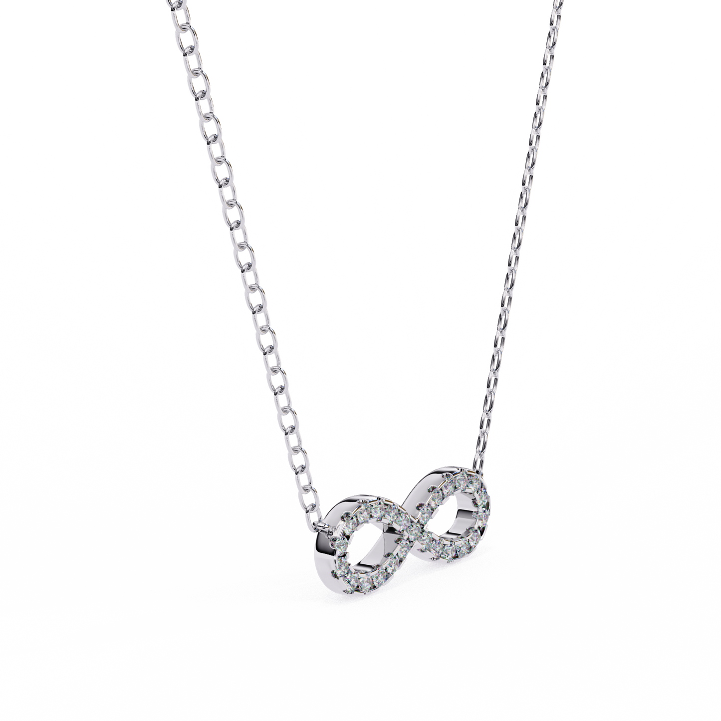 Infinity Whisper – Lab Diamond Infinity Necklace