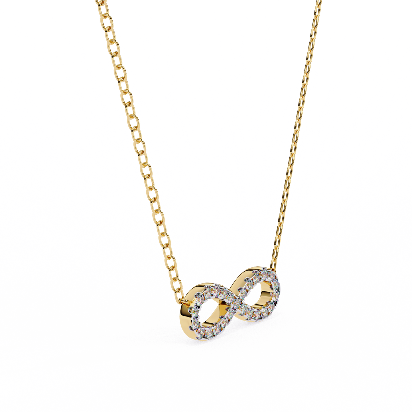 Infinity Whisper – Lab Diamond Infinity Necklace