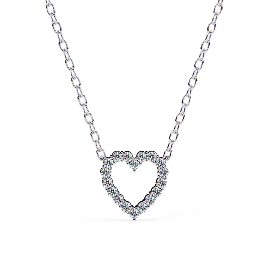 Heart Line – Diamond Necklace