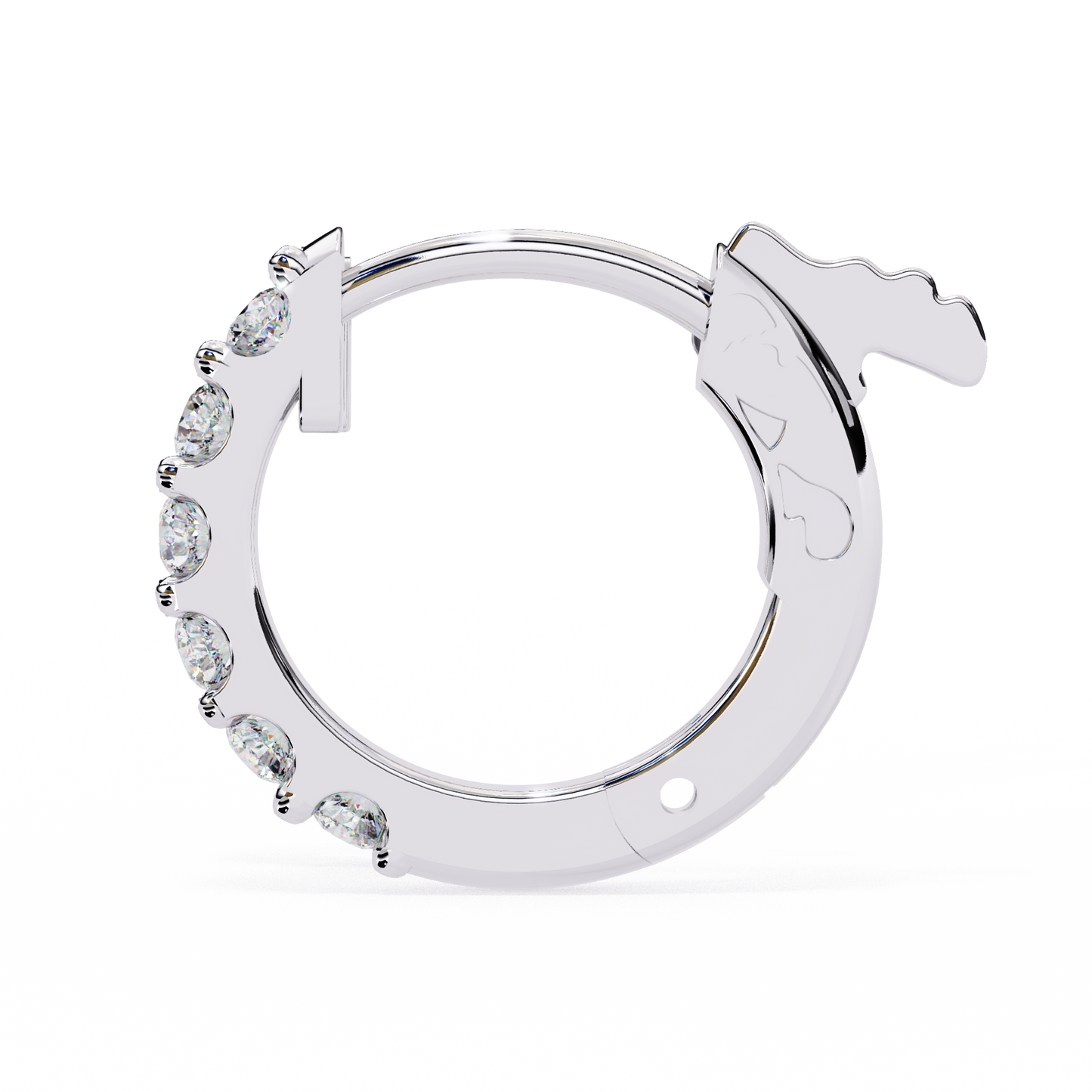 Startrail – Round Lab Diamond Line Stud Earrings
