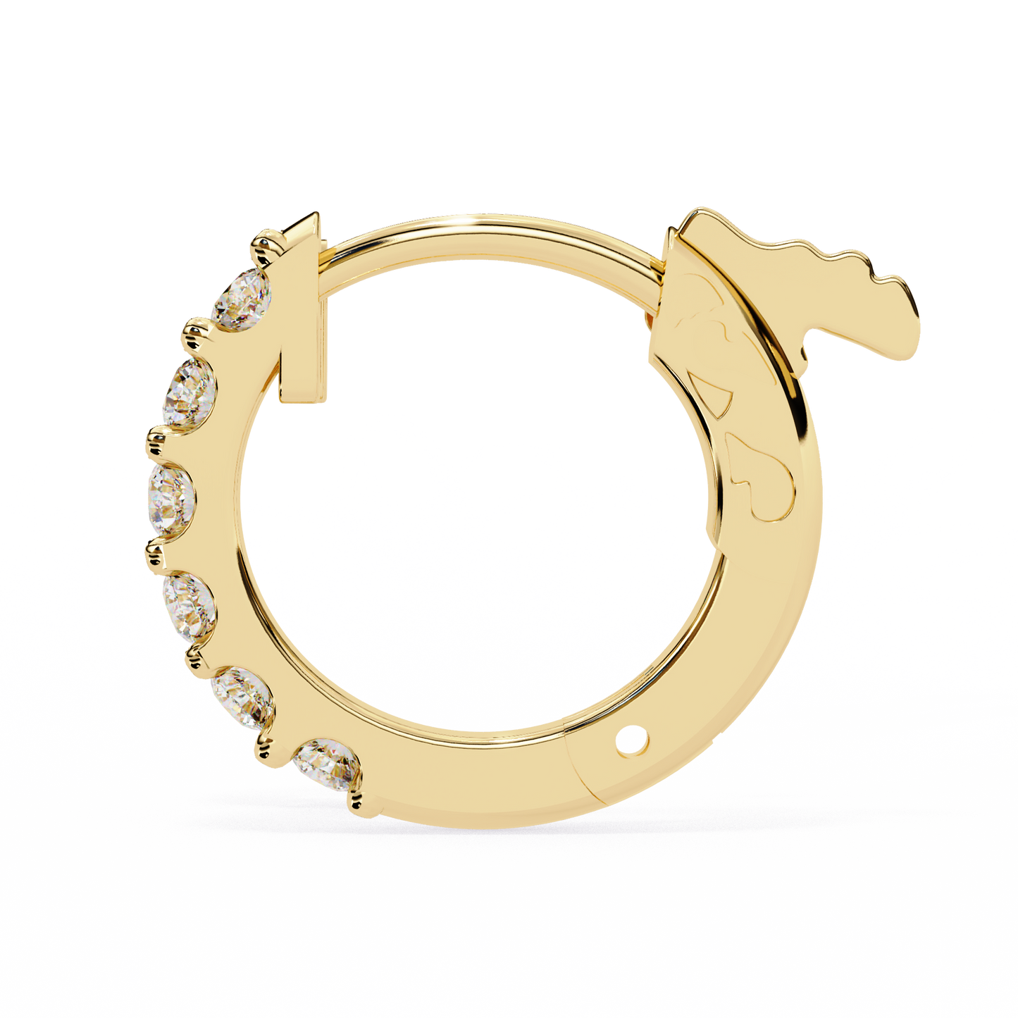 Startrail – Round Lab Diamond Line Stud Earrings