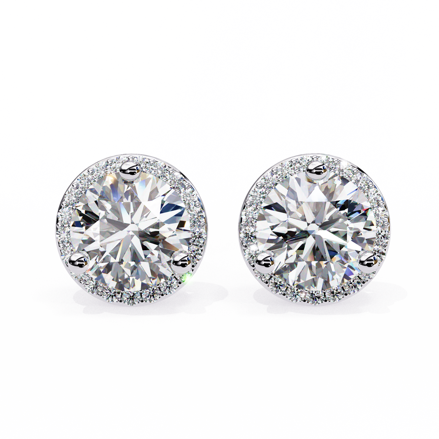 Frost Line – Round Lab Diamond Linear Drop Earrings