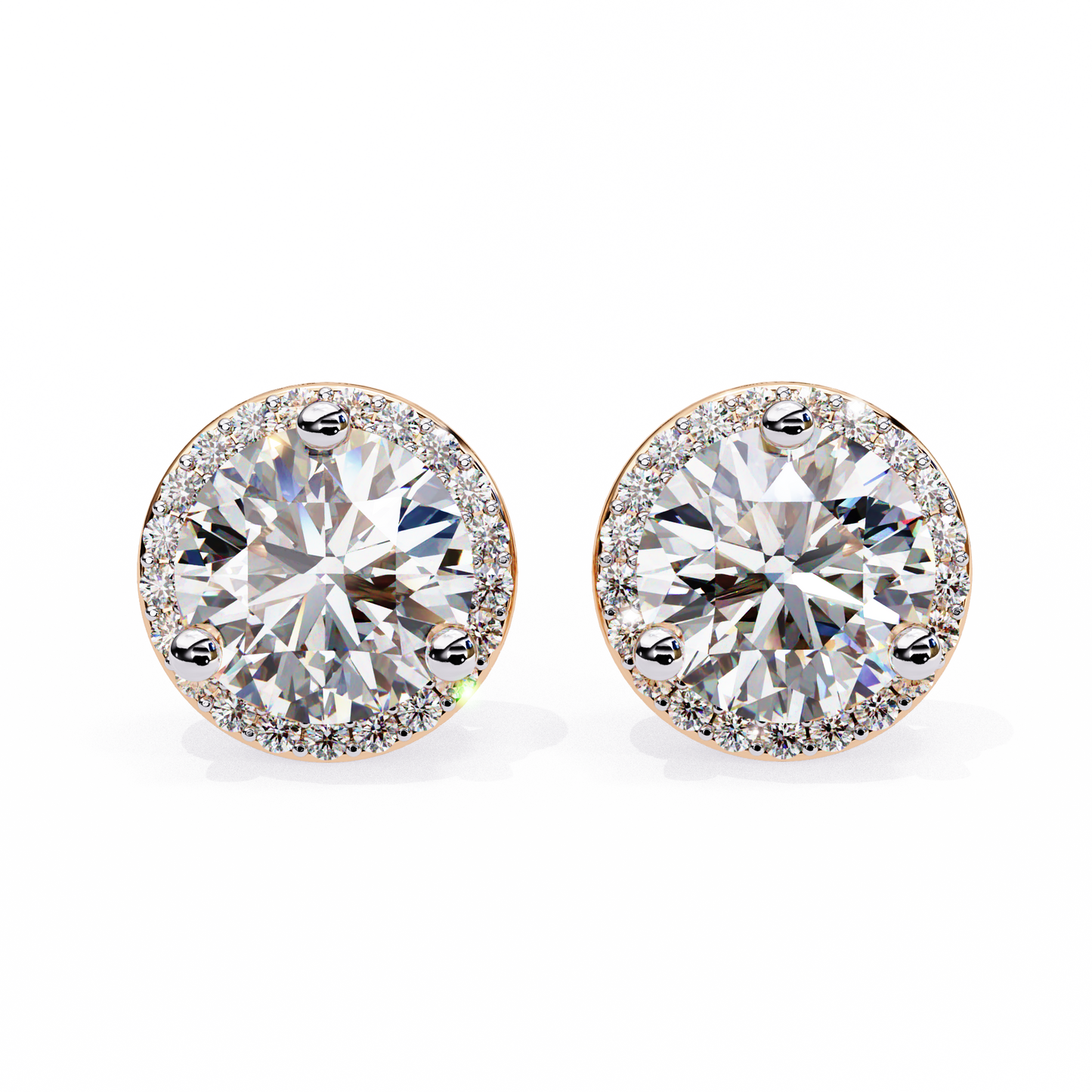Frost Line – Round Lab Diamond Linear Drop Earrings